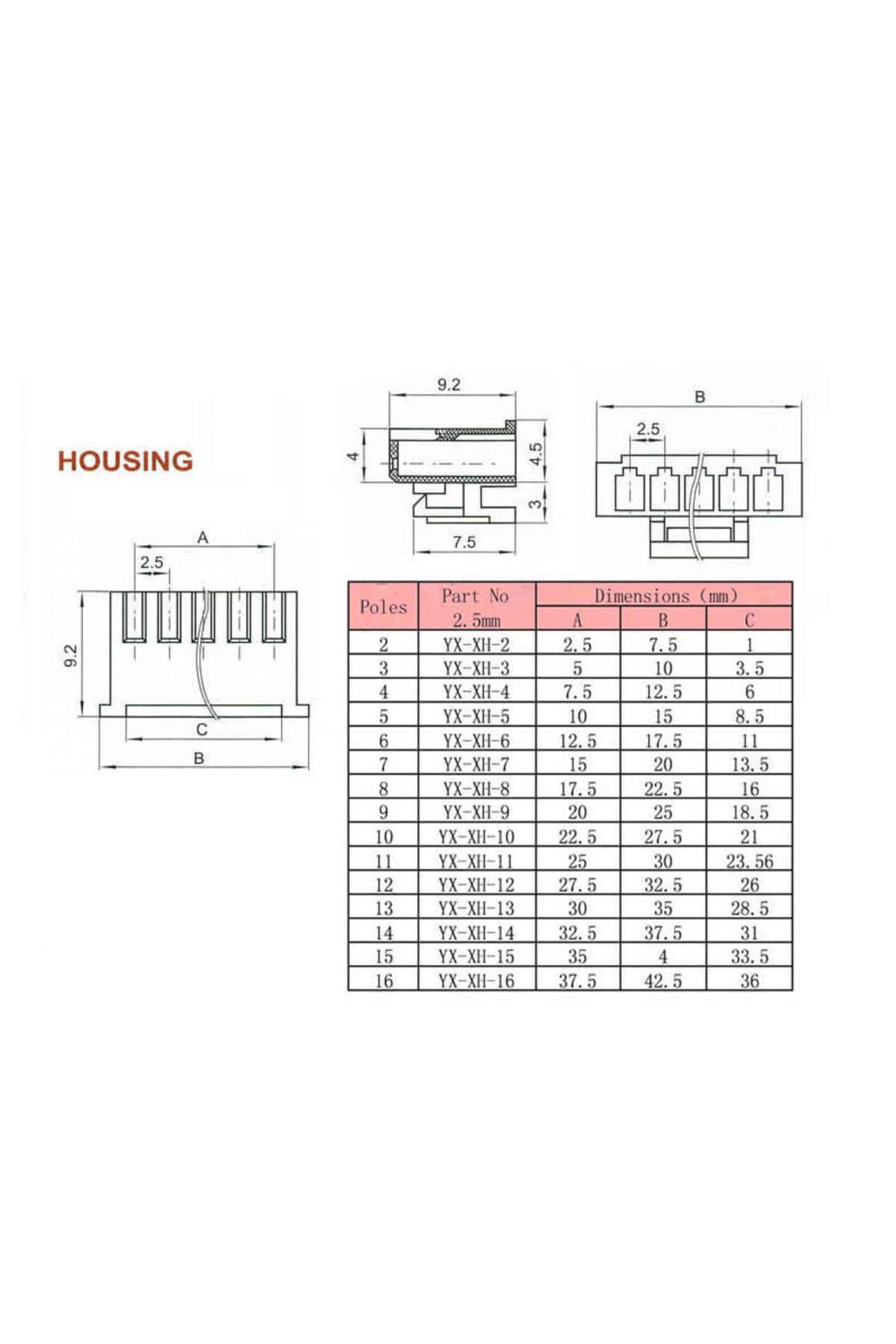 Choice-10Pcs 3S XH 2.54mm 4pins Pitch Terminal Kit Housing Pin Header JST Connector Wire Connectors Adaptor 5