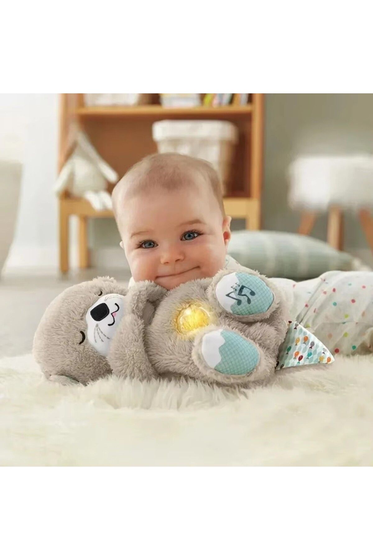Choice-Breathing Otter Sleep and Playmate Otter Musical Stuffed Baby Plush Toy with Light Sound Newborn ... 2