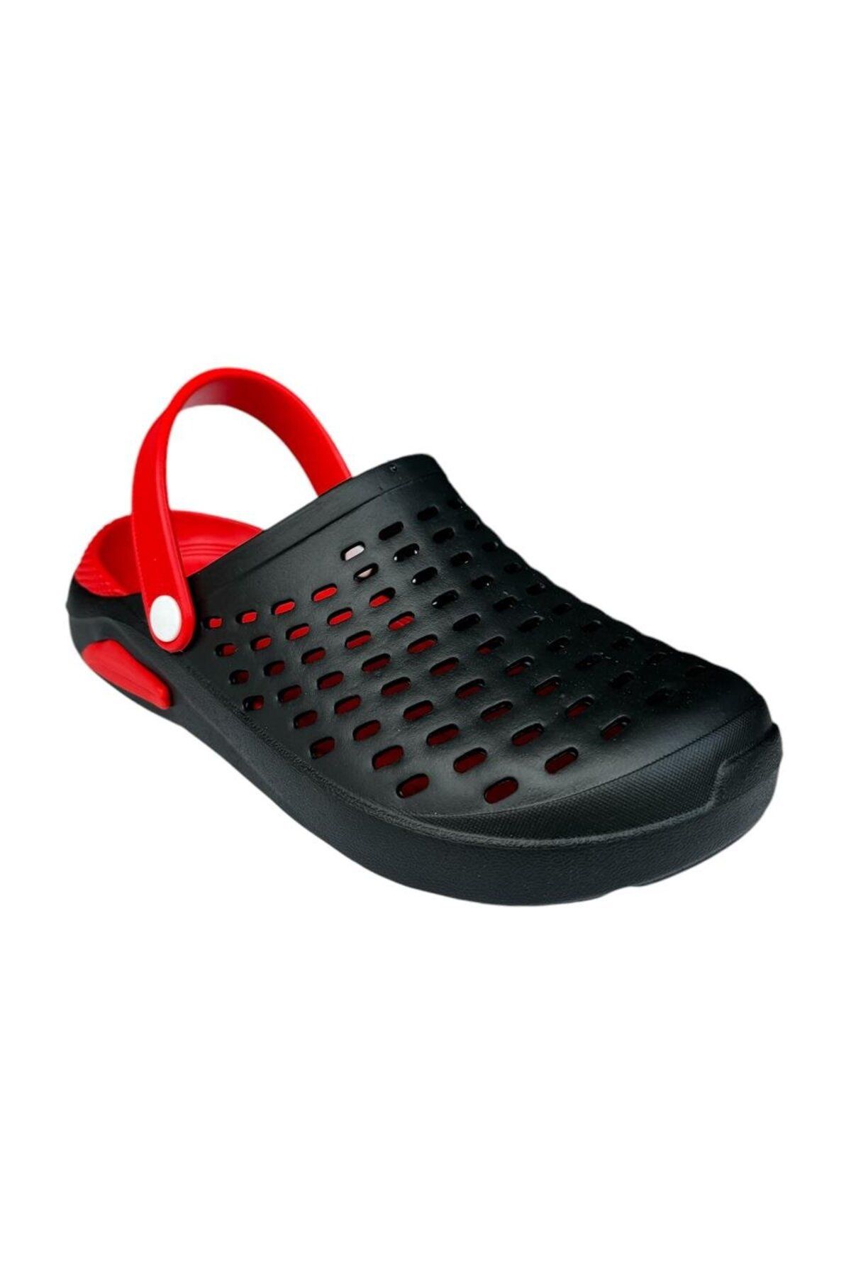 Liger-Unisex Black-Red Eva Sole Slippers 4