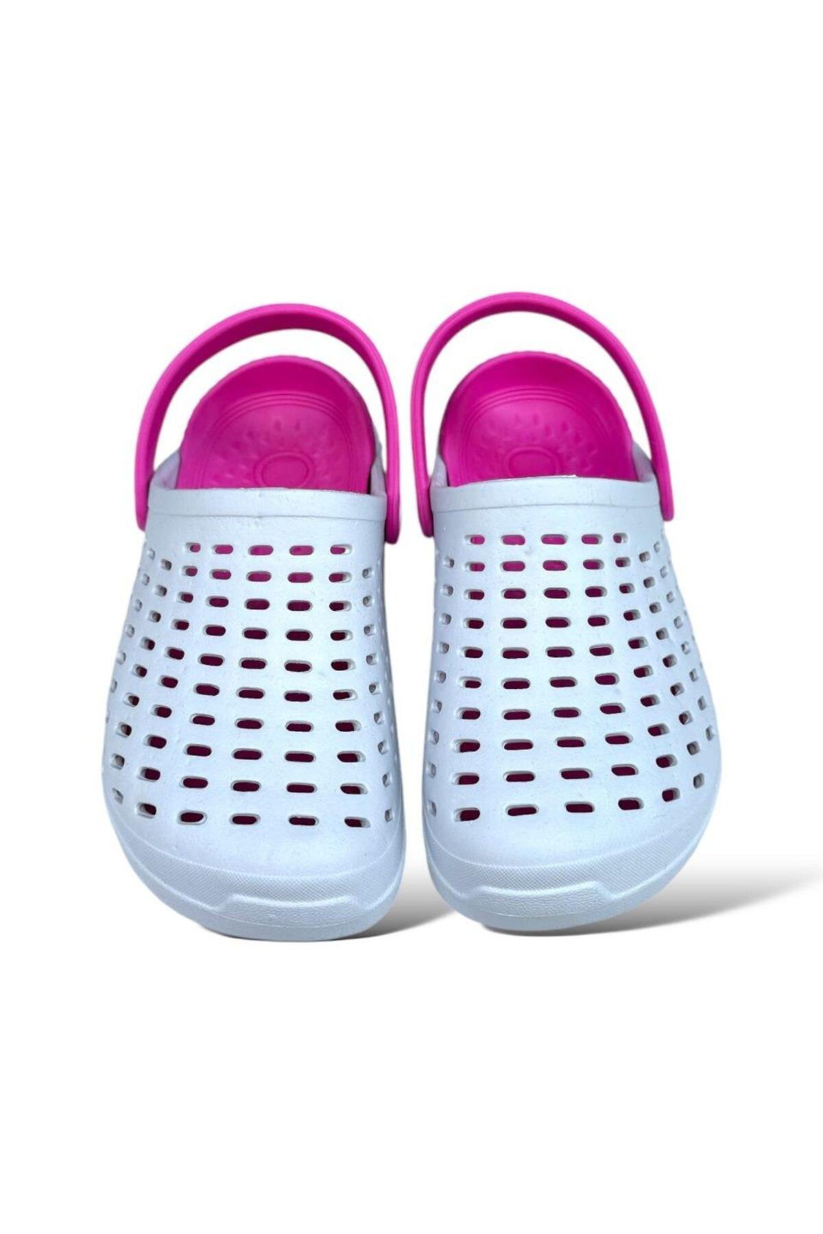 Liger-Παντόφλες Unisex Comfort Eva Sole ΛΕΥΚΕΣ - ΡΟΖ 8