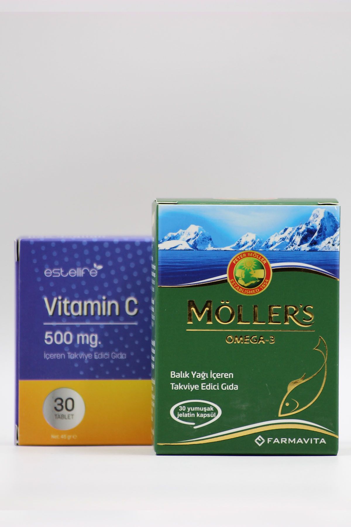 Möller's Balık Yağı 30 Kapsül ve C Vitamini