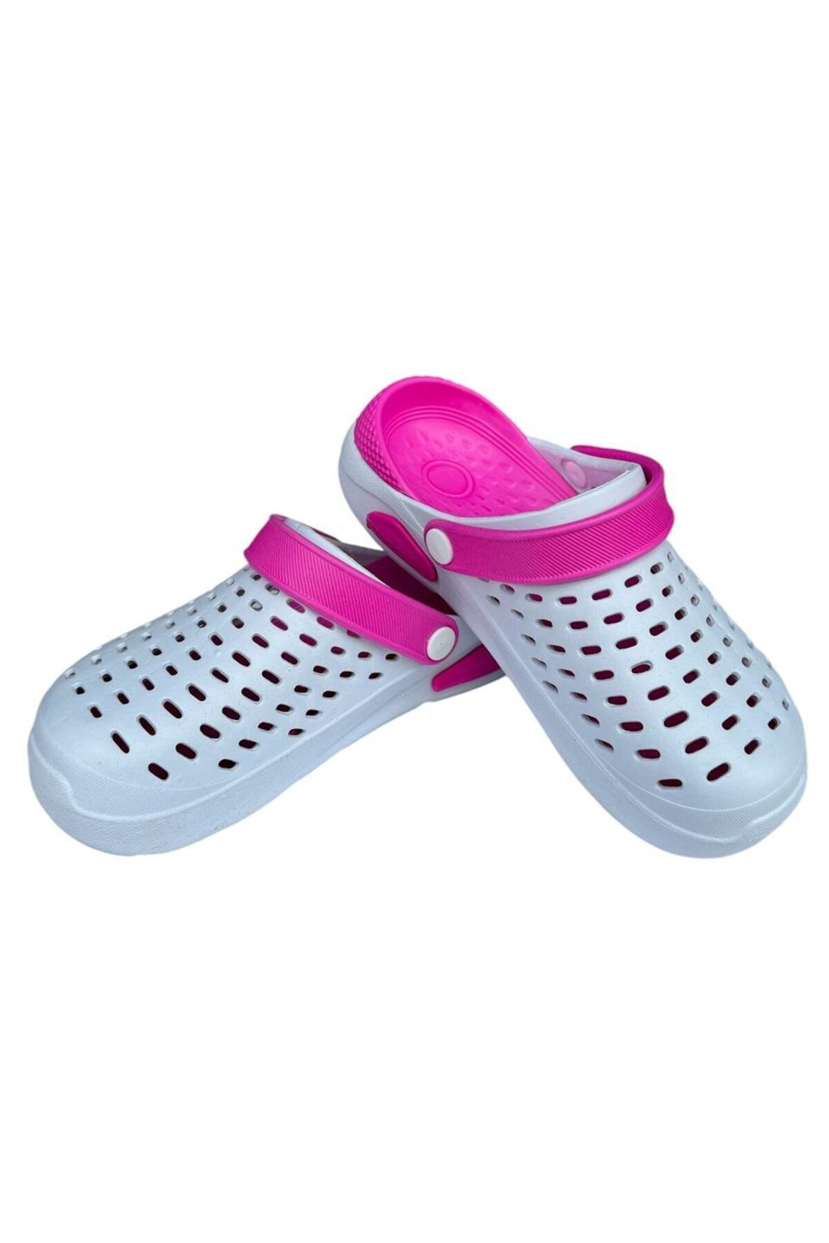 Liger-Παντόφλες Unisex Comfort Eva Sole ΛΕΥΚΕΣ - ΡΟΖ 6