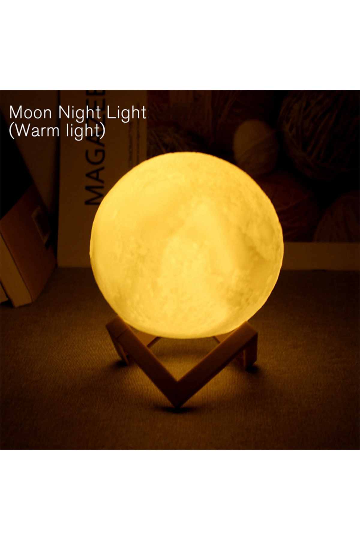 Choice Warm light Book Light LED Moon Light Light, Moon Night Light, Girl, Bo...