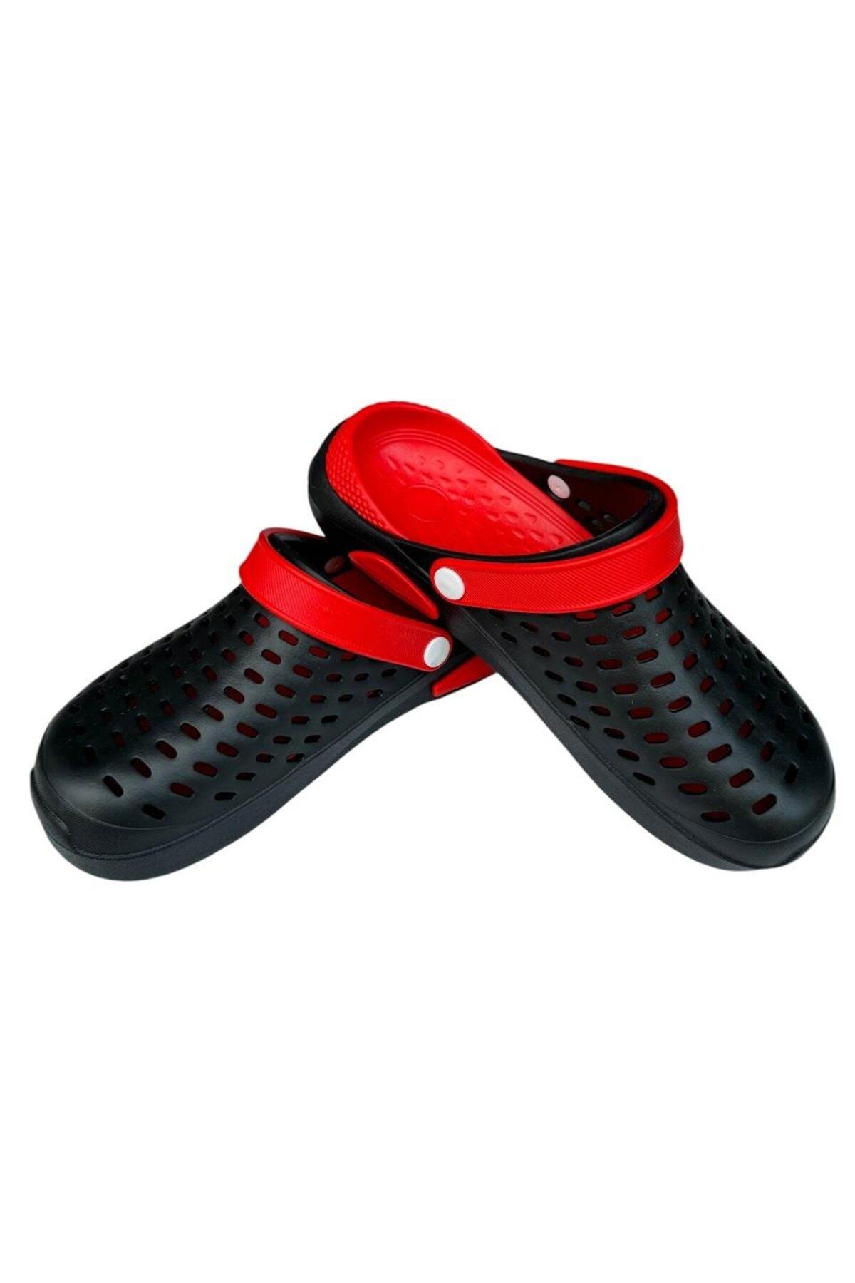 Liger-Unisex Black-Red Eva Sole Slippers 5