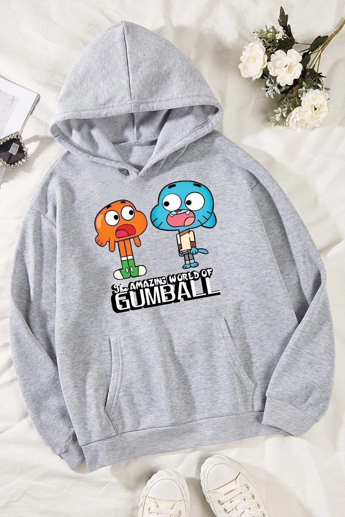 Moda Glo Unisex Gumball Baskılı Sweatshirt