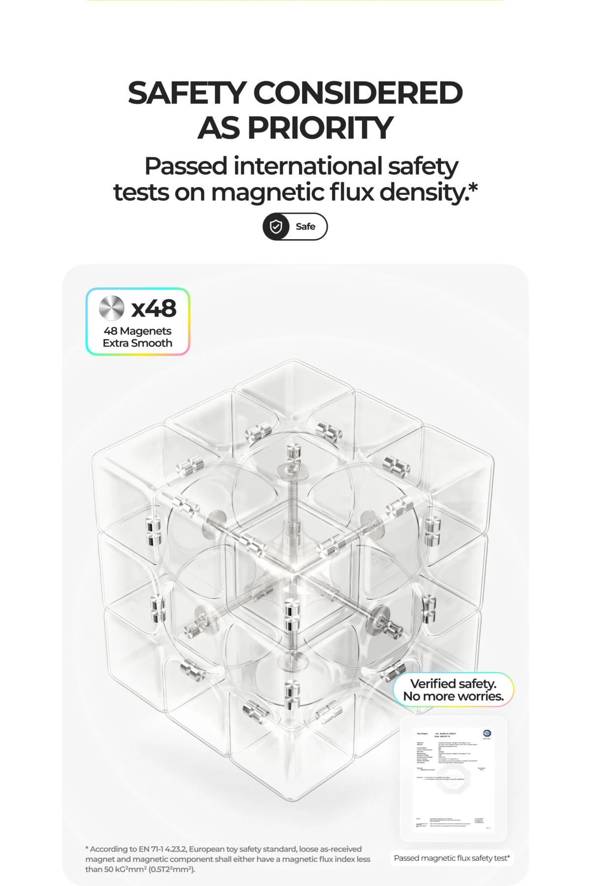 GAN-Monster Go MG3 Magnetic 3×3 Cube Gan Speed Stickerless speedcube Professional Magic Cube magnetic... 6