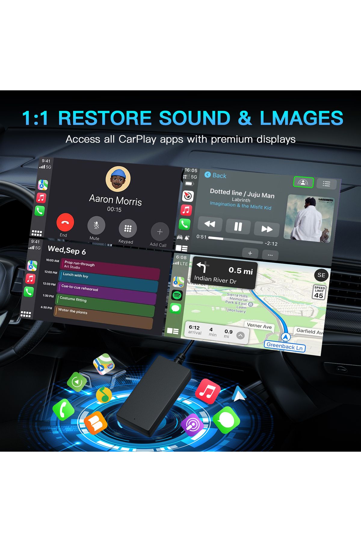 Choice-Carbit link Smartlink Phonelink Easy to connect wireless CarPlay Android Auto adapter Suitable fo... 4