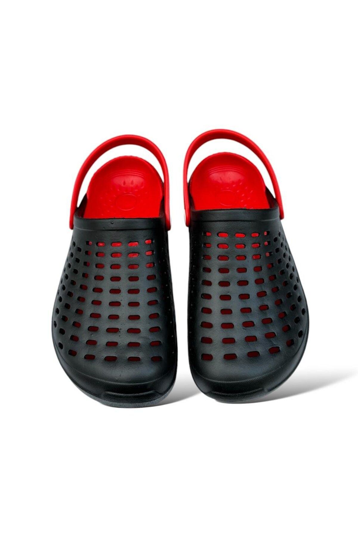 Liger-Unisex Black-Red Eva Sole Slippers 7