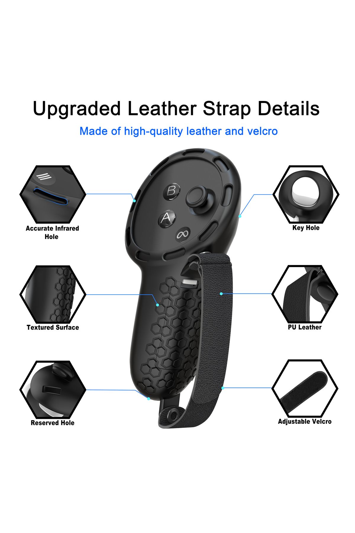 Choice-VR design Controller Grips Compatible with Meta Oculus Quest 3 Accessories, with Battery Opening ... 6