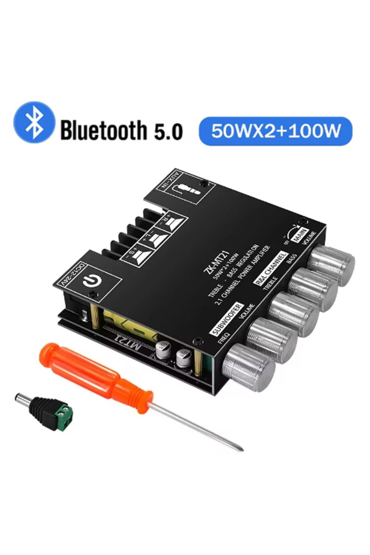 Choice-ZK-MT21 Channel Bluetooth 5.0 CS8673E 2.1 Subwoofer Amplifier Board 50W X 2+100W Power Audio Ster... 2