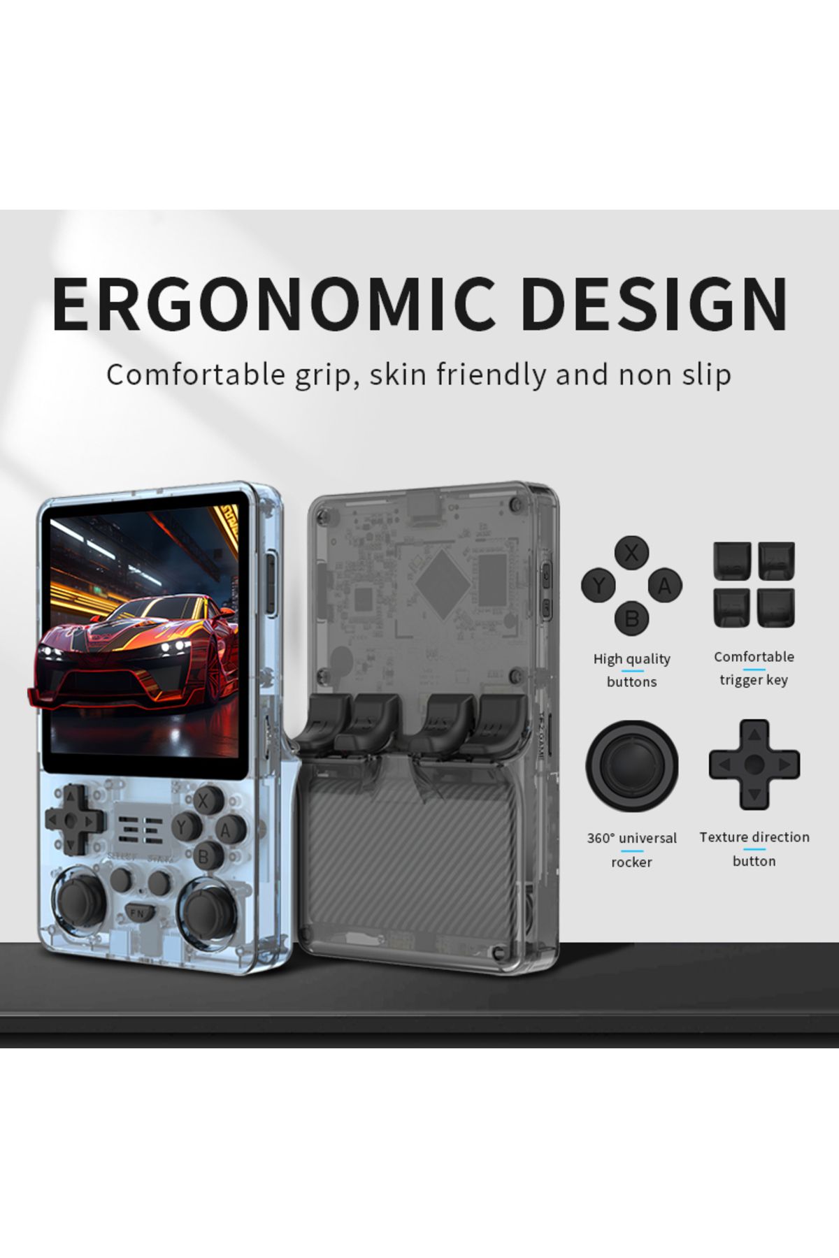 POWKIDDY-NEW RGB20SX Handheld Game Console 720*720 4 Inch IPS Screen Built-in WIFI Retro Gaming O... 5