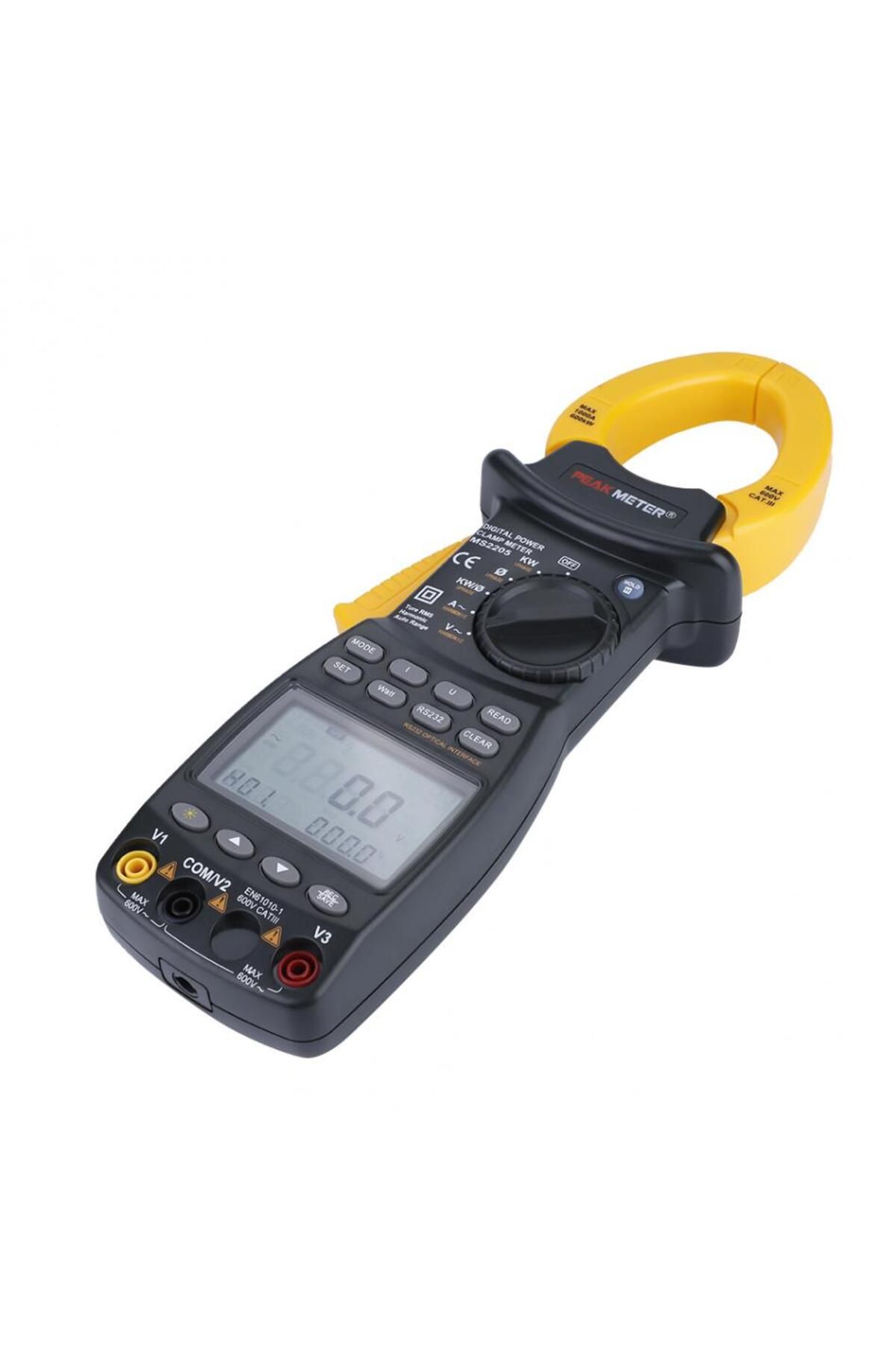 PEAKMETER-MS2205 High Accuracy Digital Power Clamp Meter  Three-phase power Current meter With 0.... 2