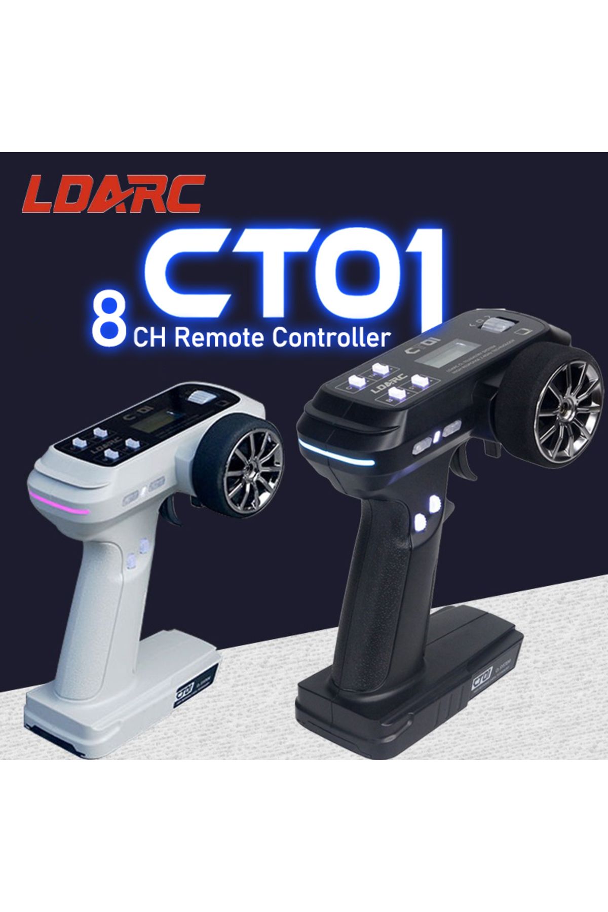 Choice-LDARC CT01 2.4GHz 8-Channel Professional Remote Controllor English and Chinese LCD Display for RC... 2