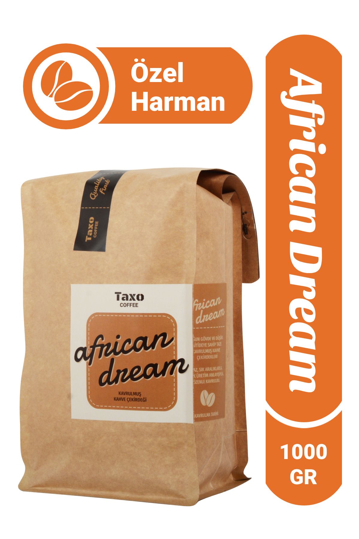 Taxo Coffee African Dream 1kg Çekirdek Kahve