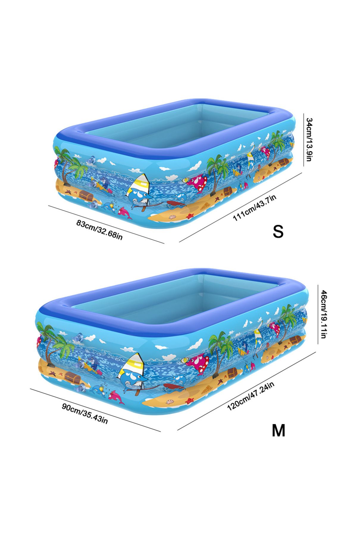 Choice-Inflatable Swimming Pool Large Family Pools Rectangle Framed Children Swimming Pool Summer Outdoo... 7