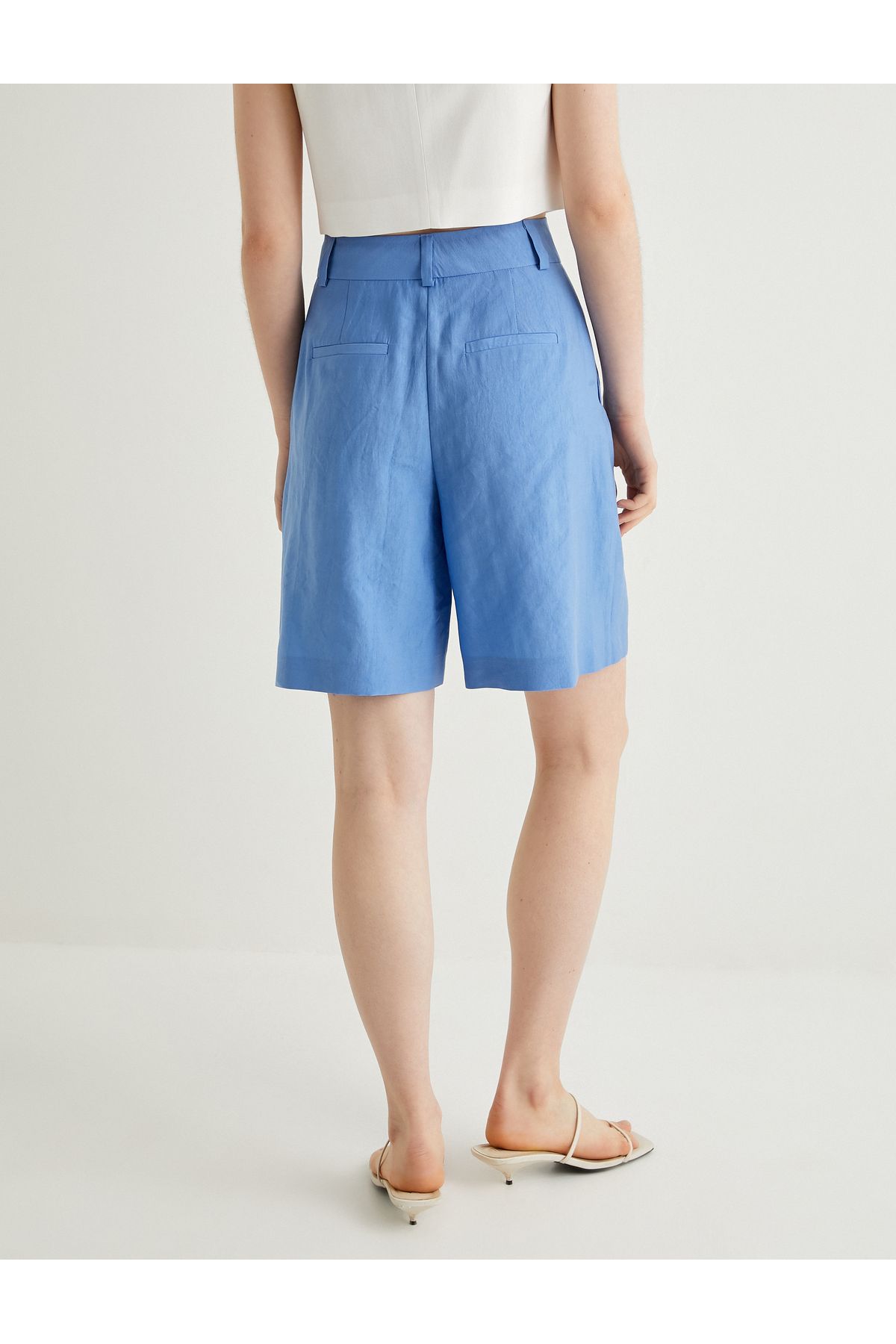 Koton-X Melis Ağazat - High Waist Palazzo Shorts 5