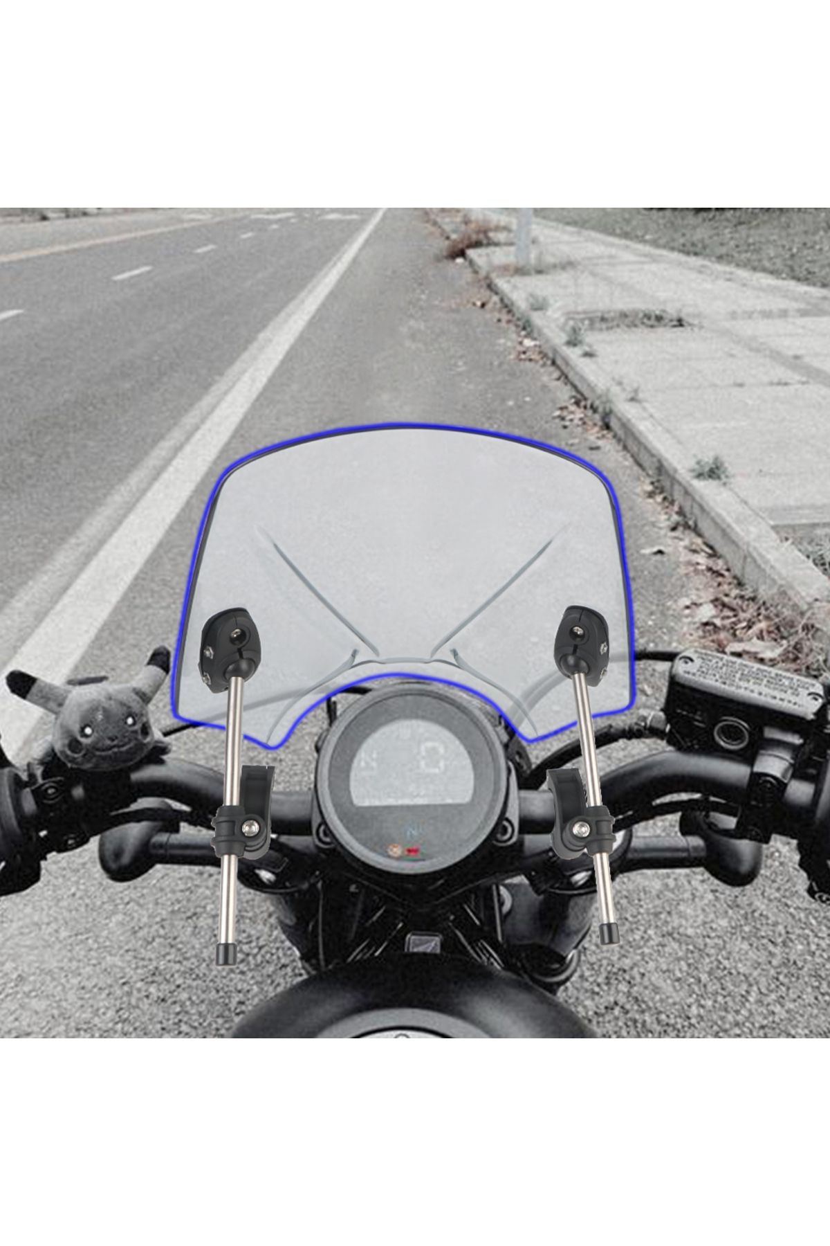 Choice-Universal Windshield Spoiler For XSR700 XSR900 For HONDA CB650R Kawasaki Dukadi For Street Bike M... 4