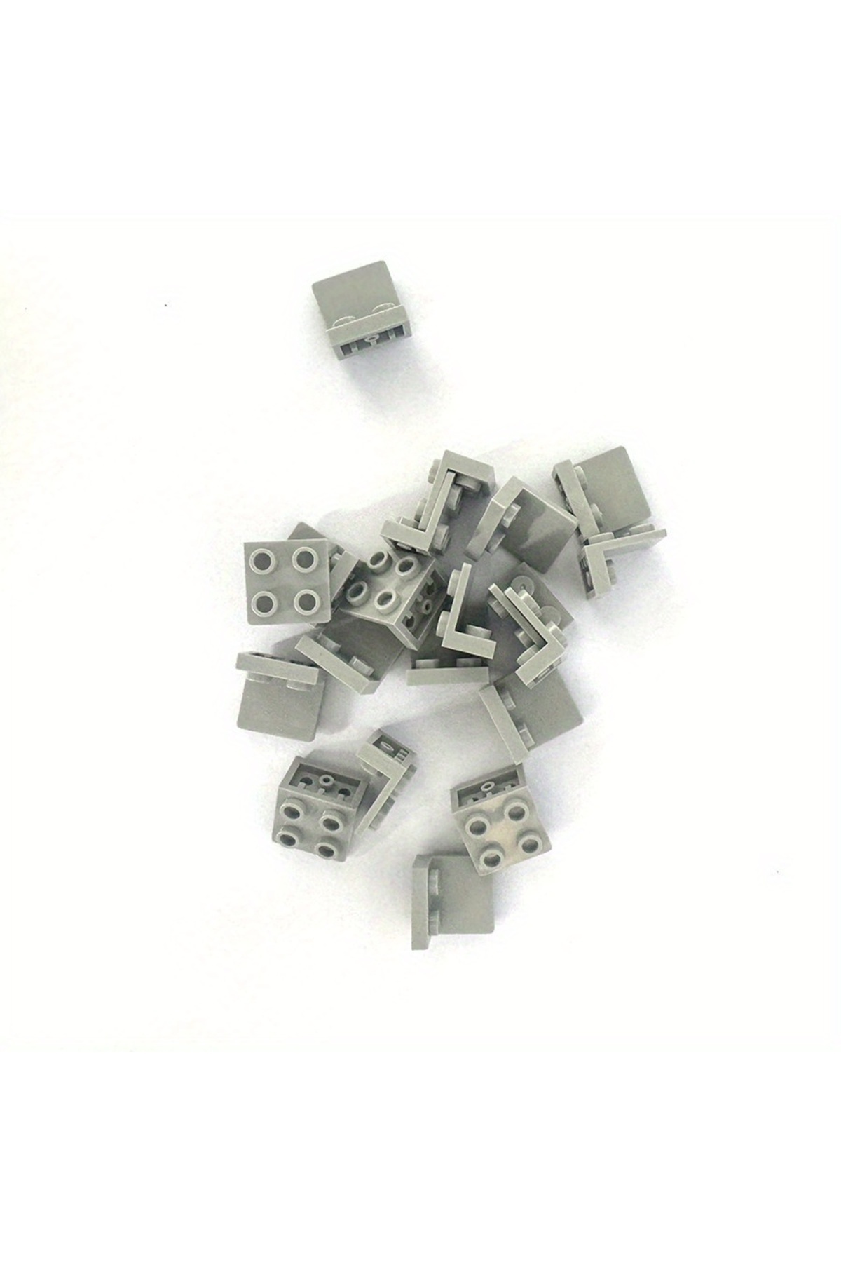 Choice-light gray 20pcs Figures Stand Base Plate 99207 Bracket Inverted Building Blocks DIY Figure Standing 1