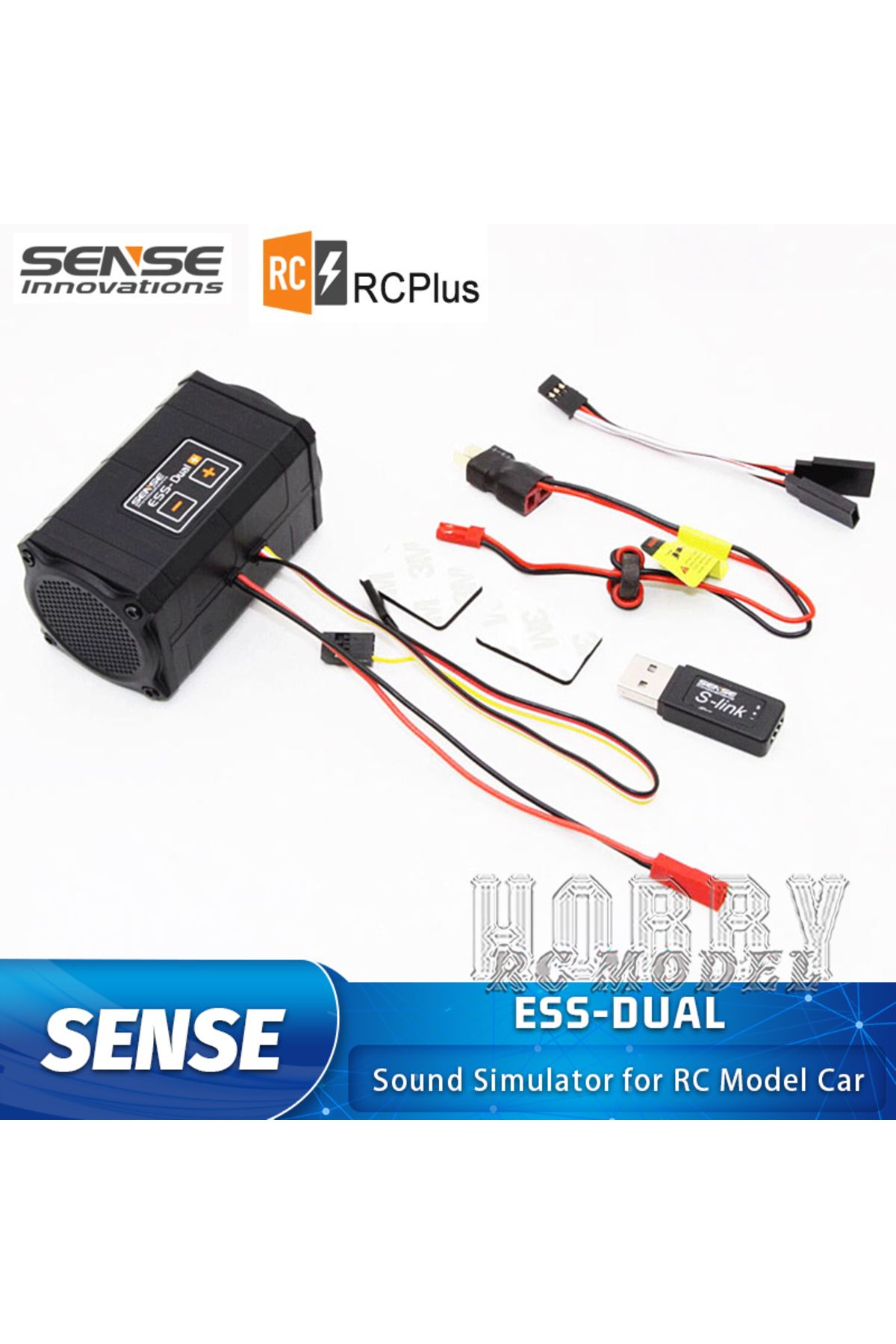 Choice-SENSE ESS-DUAL 2 Speakers Engine Sound Simulator for RC Model Car Crawler Buggy Dirft Racing Modi... 2