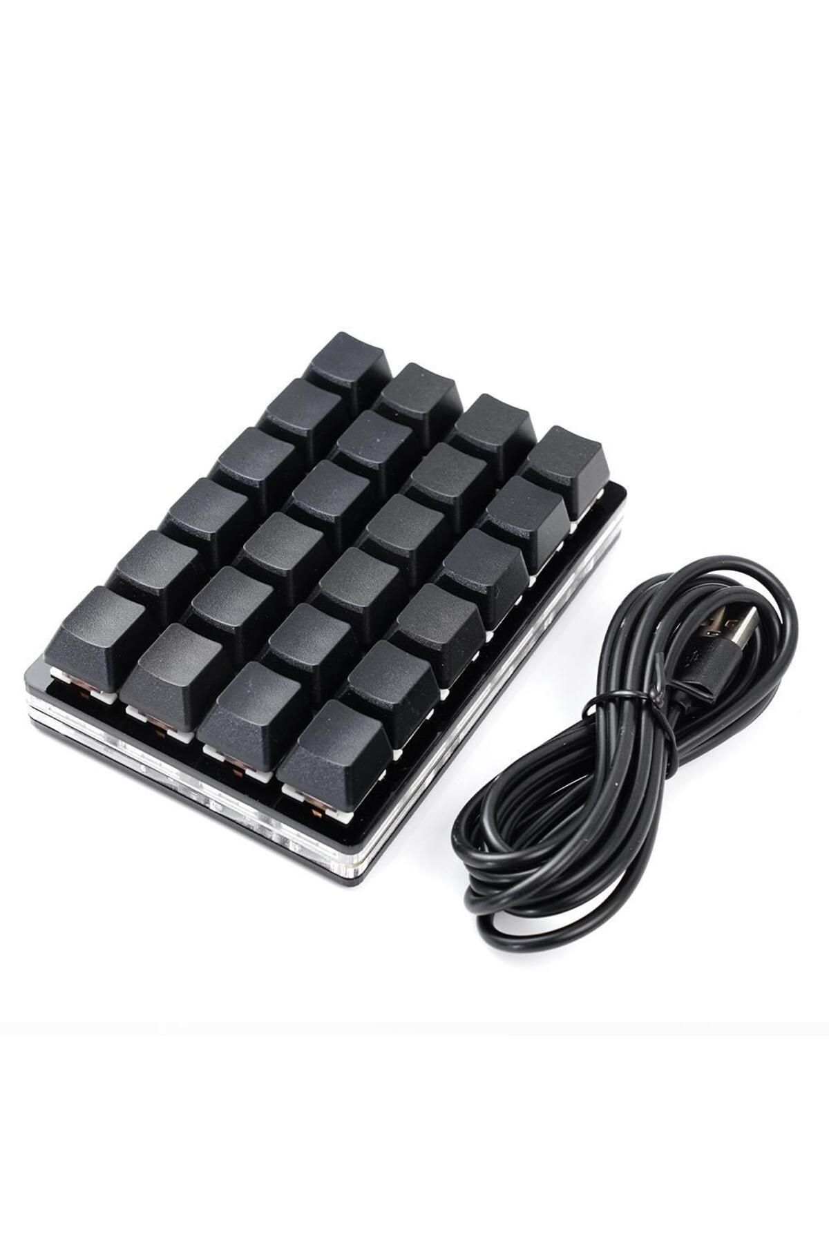 Choice-Mini USB Custom Mechanical Keyboard 24 Keys Black/White Gaming Keyboard Sayo Device Shortcut Prog... 2