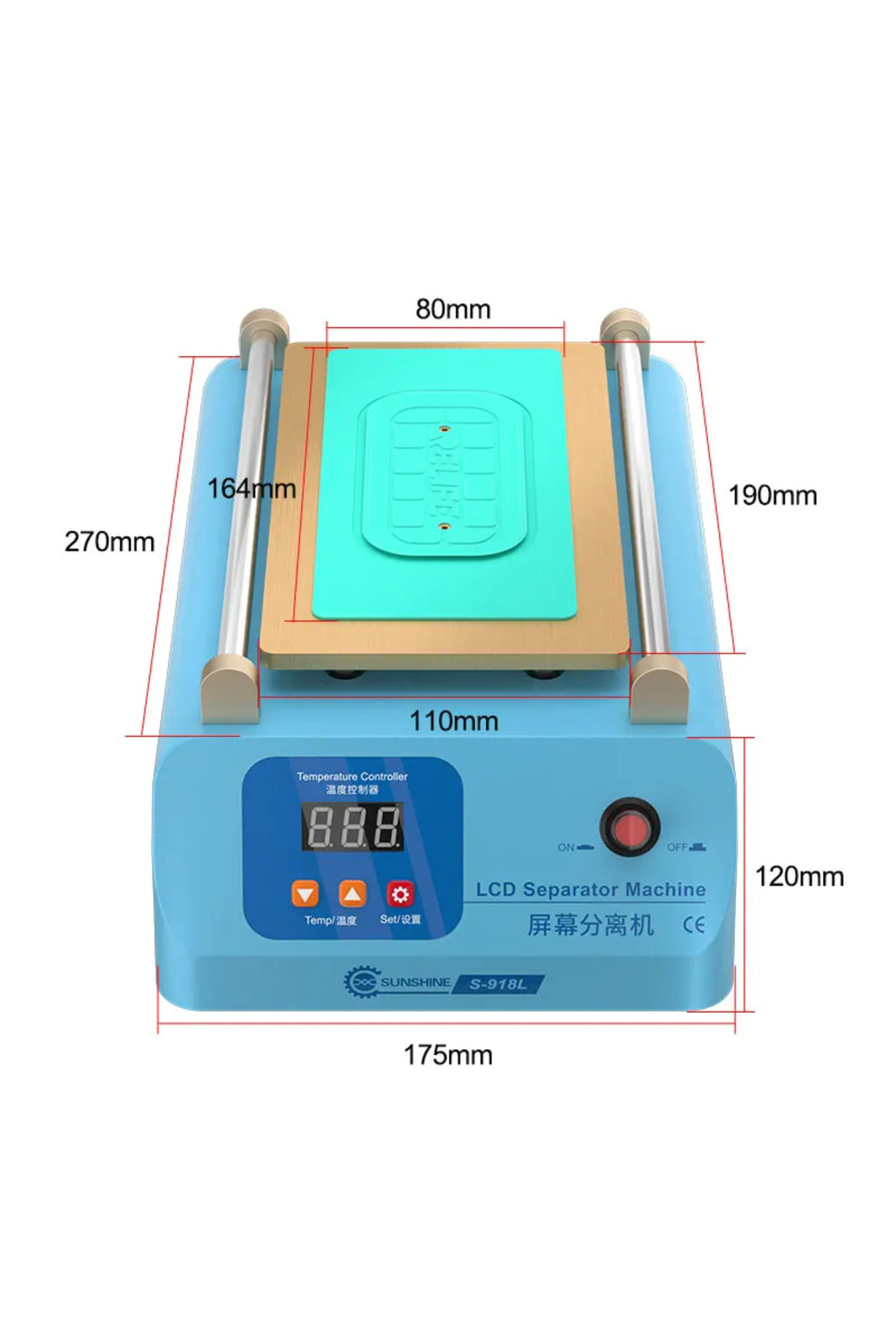 Choice-SUNSHINE S-918L LCD Screen Separator for Mobile Phone Below 8 Inches Super Suction Screen Repair ... 6