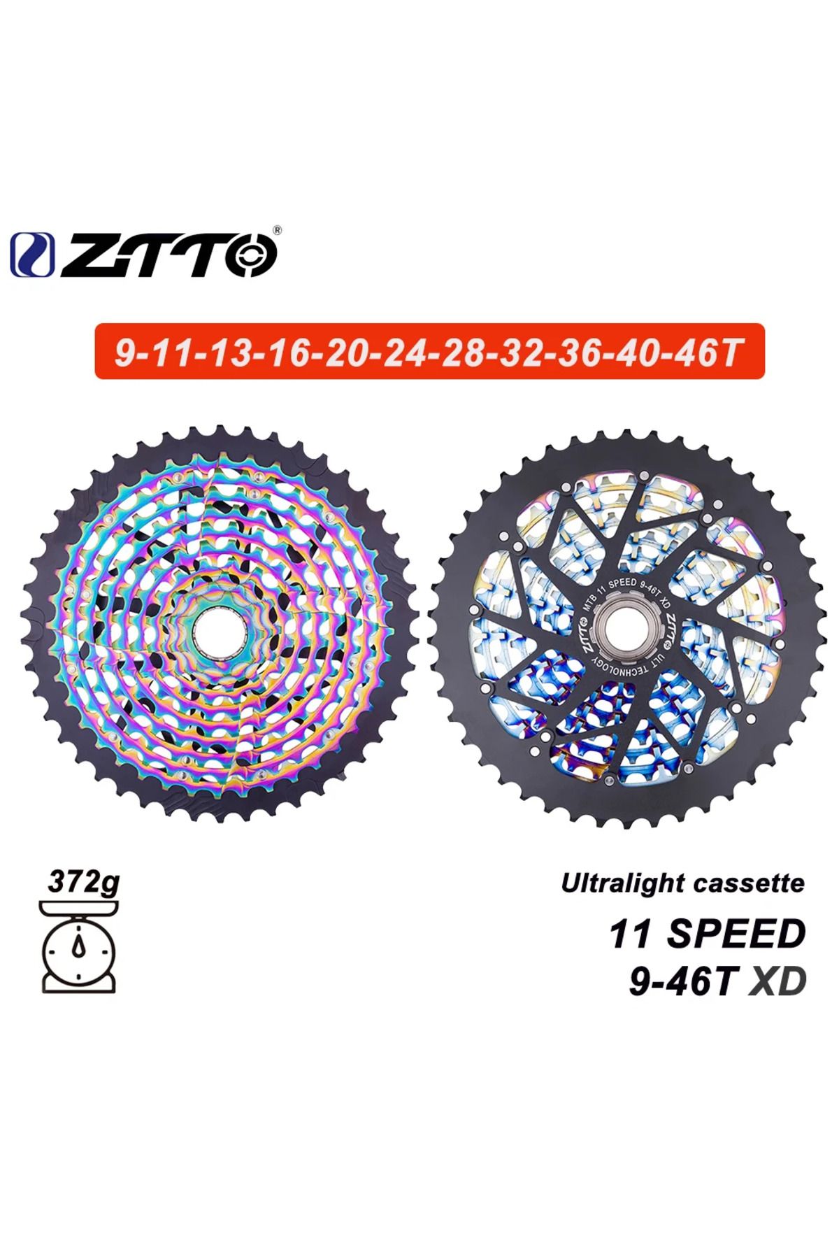 ZTTO-Ultimate 11 Speed 9-46T XD Cassette MTB ULT XD Freewheel 9-46T Ultralight Freewheel 11v Spro... 1