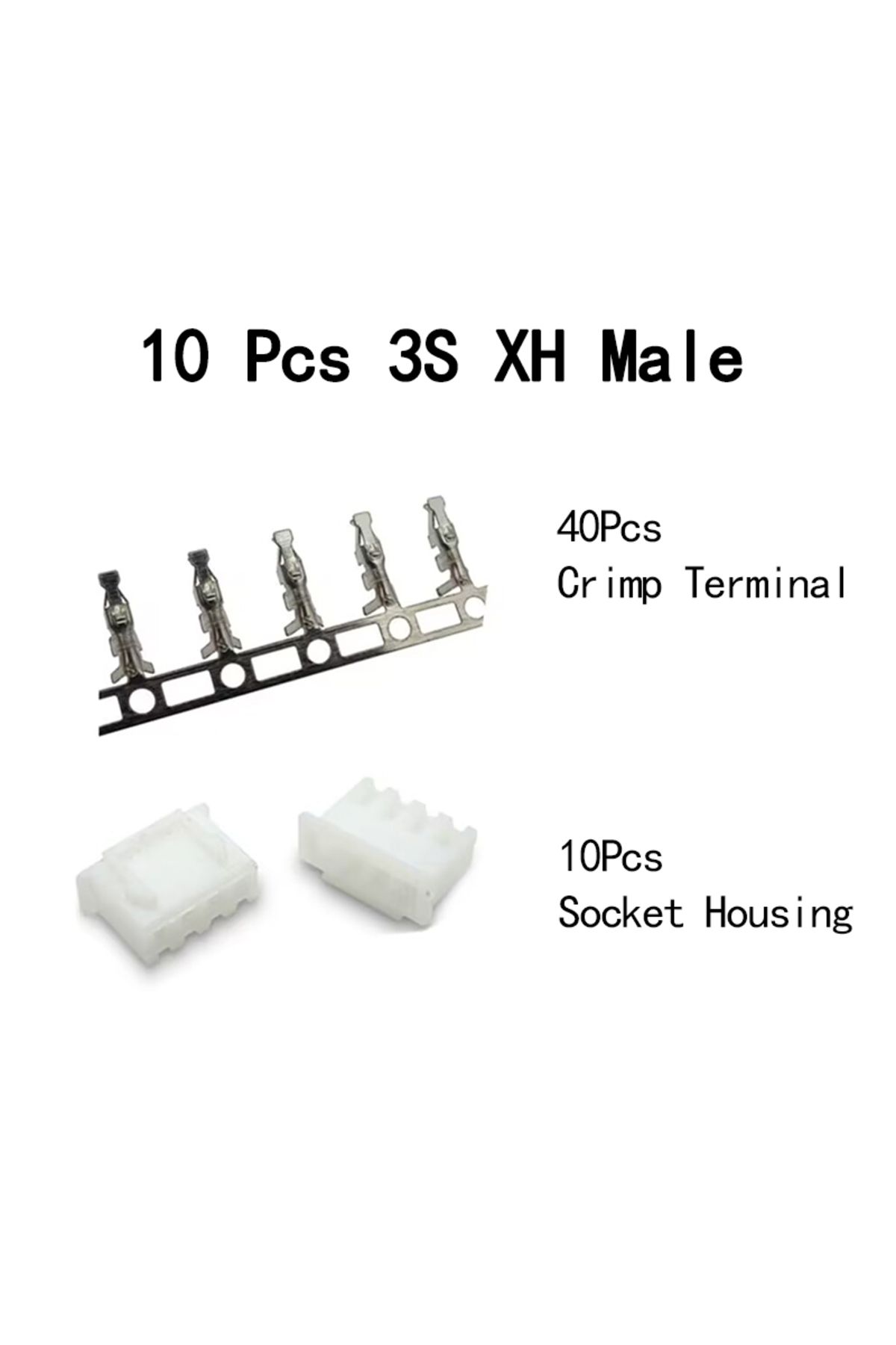 Choice-10Pcs 3S XH 2.54mm 4pins Pitch Terminal Kit Housing Pin Header JST Connector Wire Connectors Adaptor 6