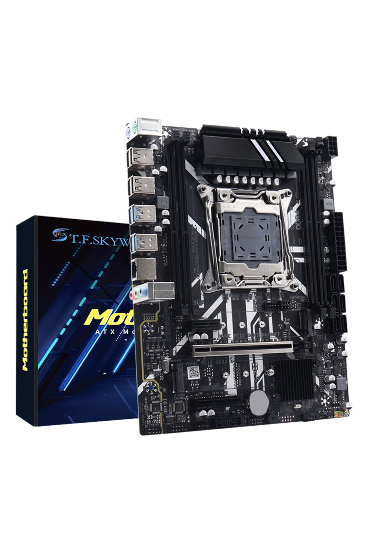 Choice-NEW X99 Gaming Micro ATX Motherboard DDR4 lga 2011-v3 PCIe 3.0 M.2 NVME NGFF 4 Channel DDR4, SATA... 7
