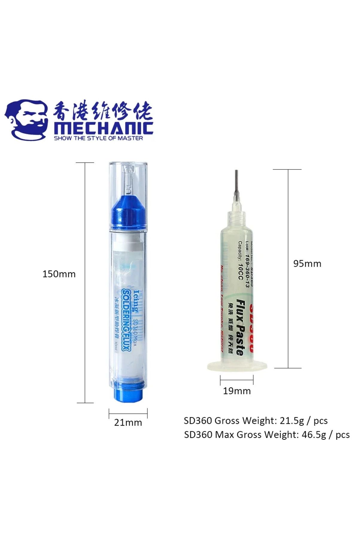 SUNSHINE-MECHANIC Icing SD360 Max 10cc No-Clean Transparent Solder Paste Welding Advanced Oil Flux for PCB... 5