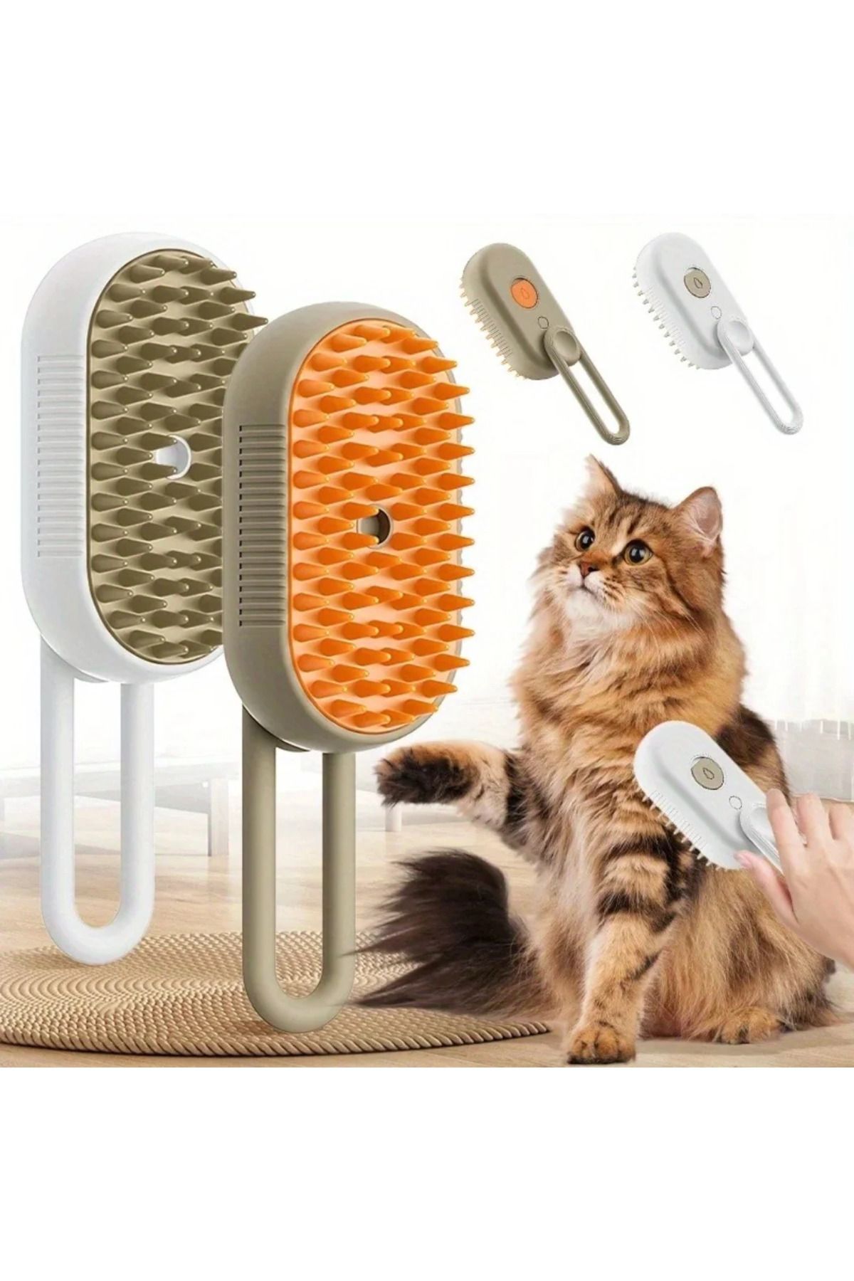 Choice-3 in 1 Pet Dog Cat Brush Cat Steam Brush Comb Dog Brush Electric Spray Cat Hair Brushes Massage P... 4