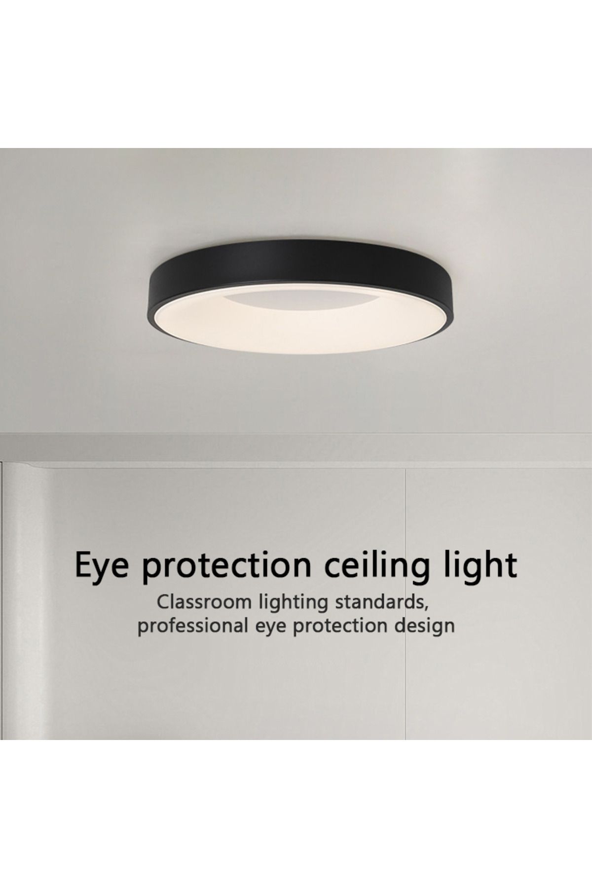 Choice-LED Nordic Ceiling Light Circular Wood Grain Macaron Lamp Modern Bedroom Study Balcony Children's... 2