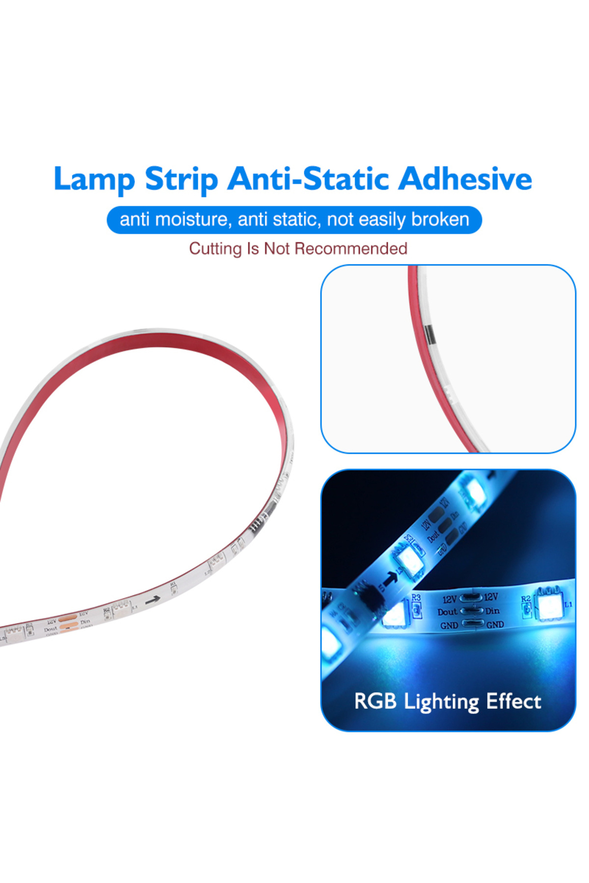 Choice-Ambient TV PC Backlight Led Strip Lights RGB Tape Screen Color Sync Led Light Kit For 4K HDMI 2.0... 6