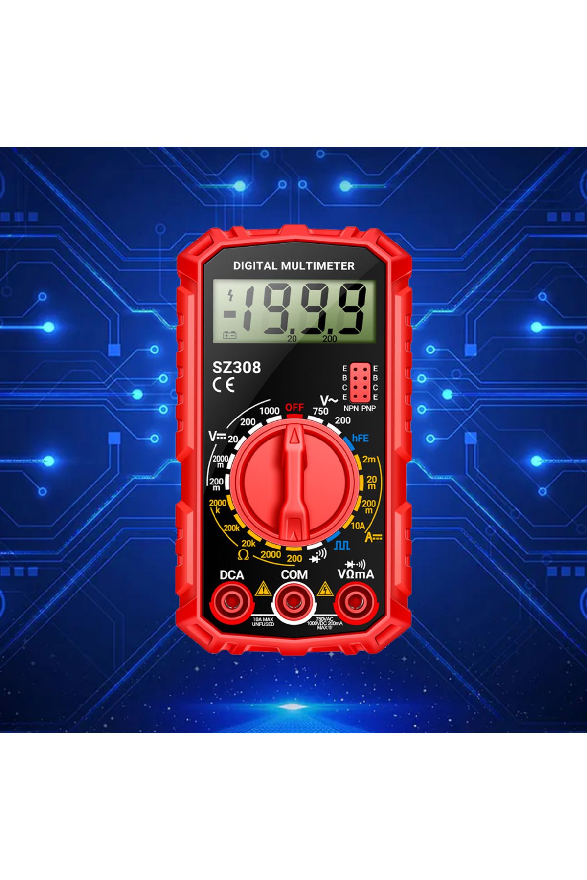 Choice-Digital Multimeter Voltage Resistance Meter High-Precision Square Wave Tester HFE Triode Buzzer M... 4