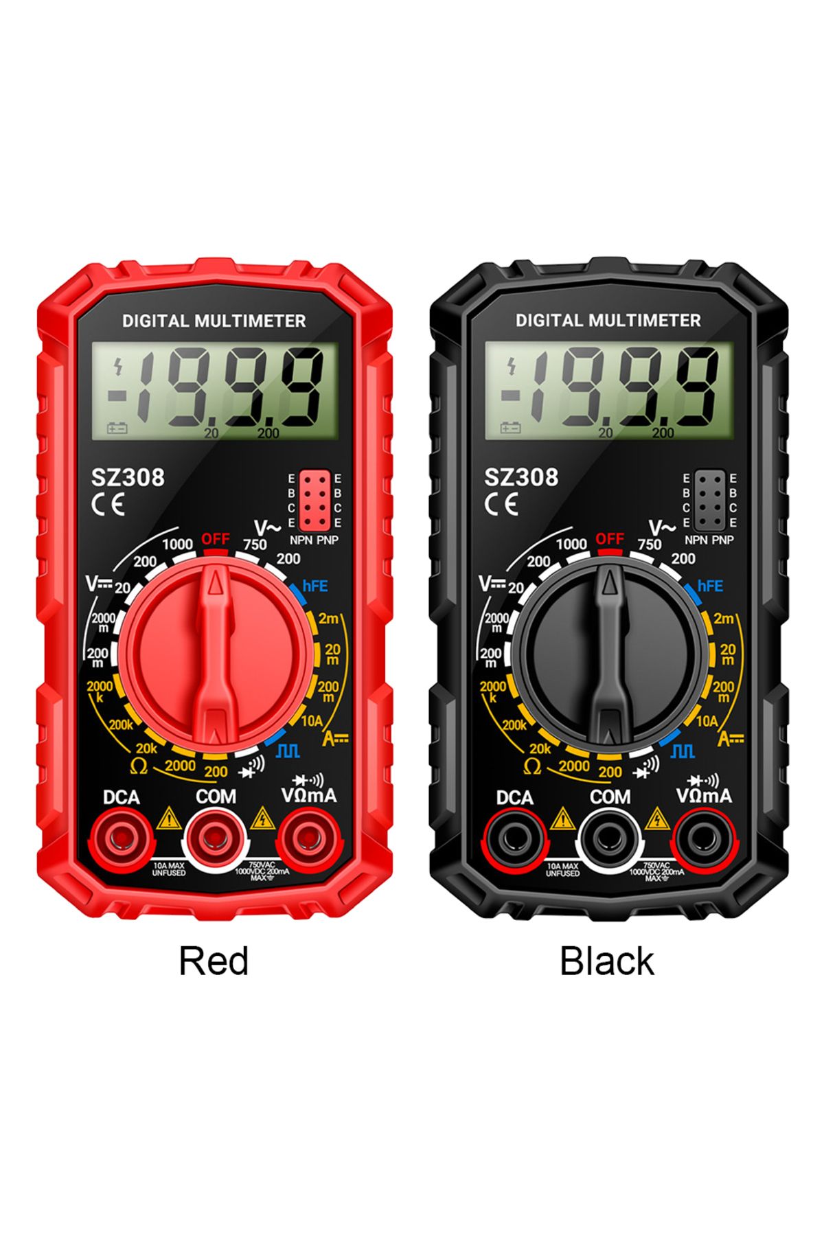 Choice-Digital Multimeter Voltage Resistance Meter High-Precision Square Wave Tester HFE Triode Buzzer M... 6