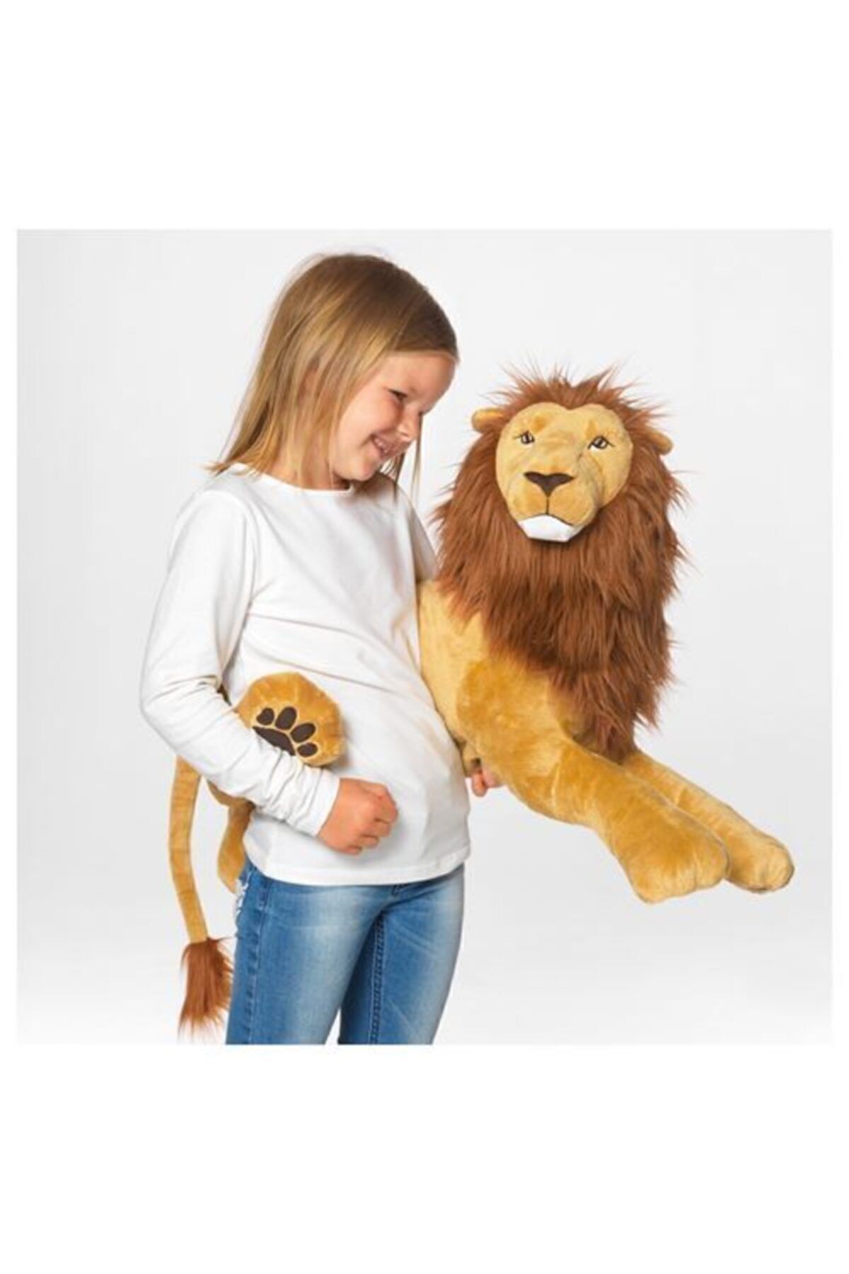 IKEA-Soft Plush Toy Meridyendukkan 70 Cm Lion Kids Toy 2