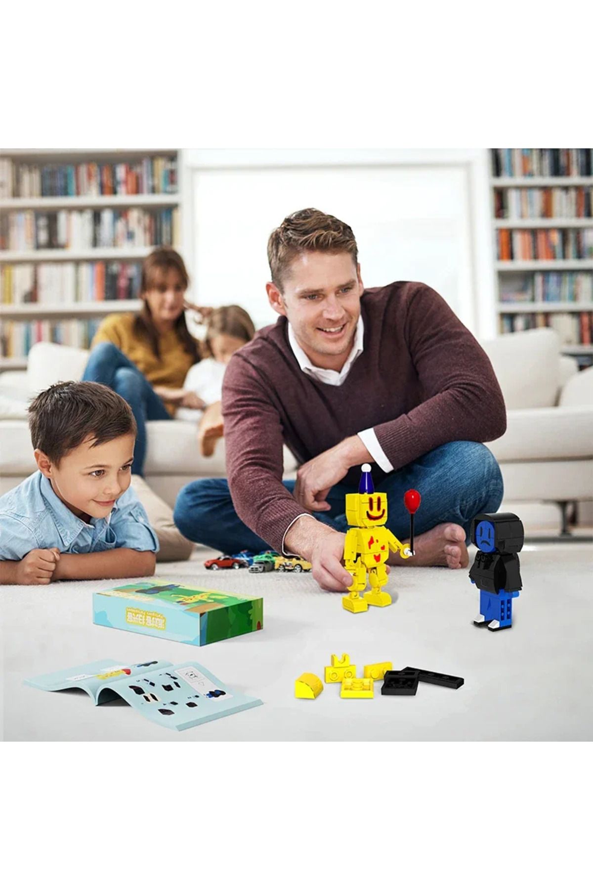BuildMoc-2 in 1 The Backrooms Partygoers Building Blocks Set Partypoopers Entity 68 Explorer Bricks Game T... 7