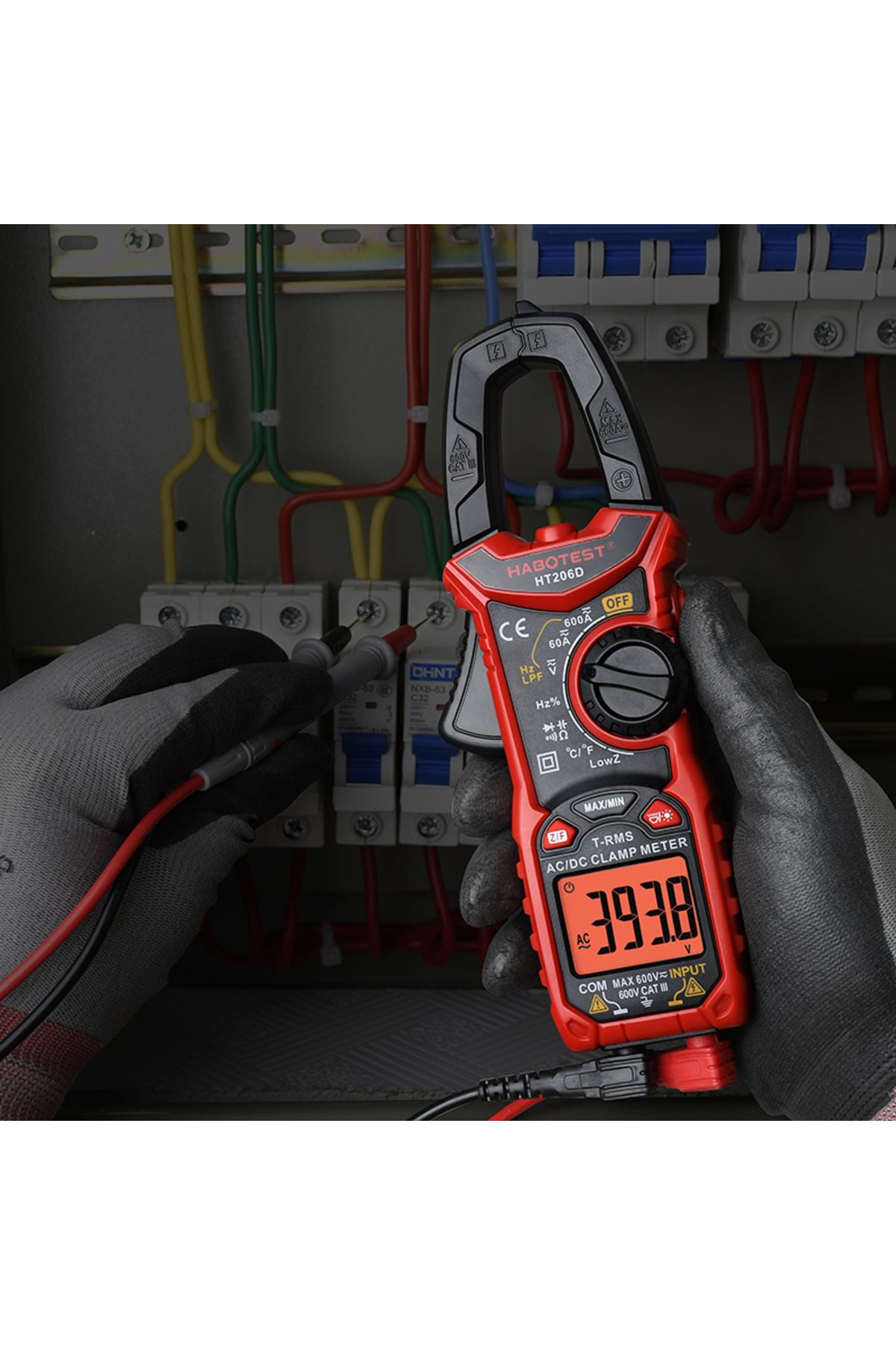 Choice-HABOTEST HT208D Digital Clamp Meter AC/DC True-RMS Multimeter Anto-Ranging Tester Current Clamp D... 4