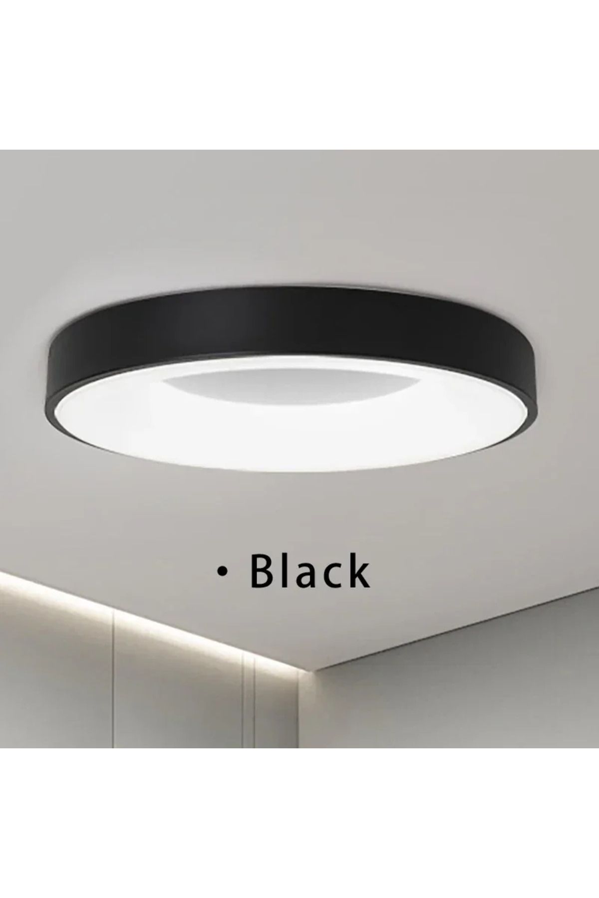 Choice-LED Nordic Ceiling Light Circular Wood Grain Macaron Lamp Modern Bedroom Study Balcony Children's... 1