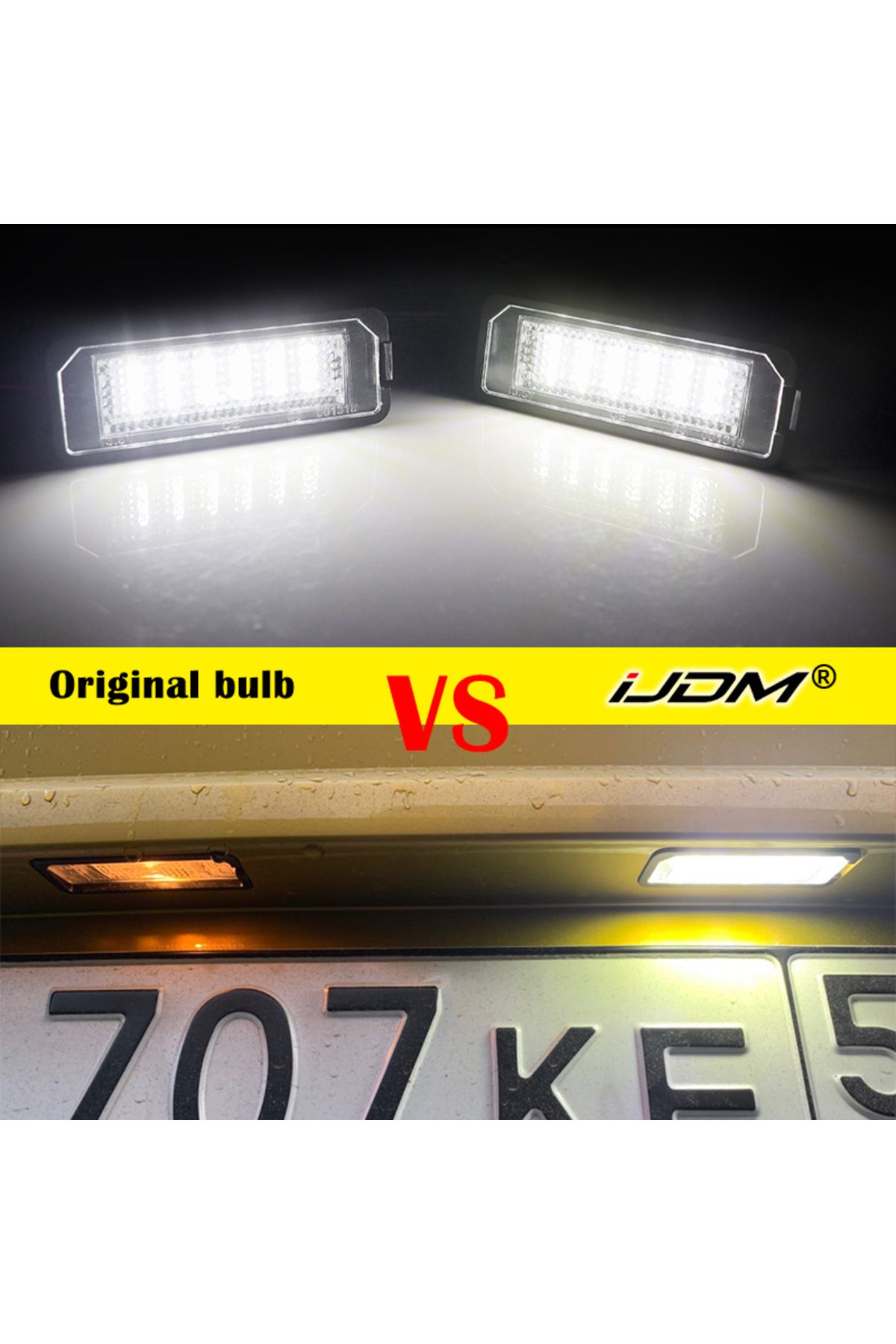 Choice-For VW GTi Golf 4 5 6 7 MK4 MK5 MK6 MK7 Passat B7 CC EOS Scirocco Beetle 2PCS LED Number License ... 4