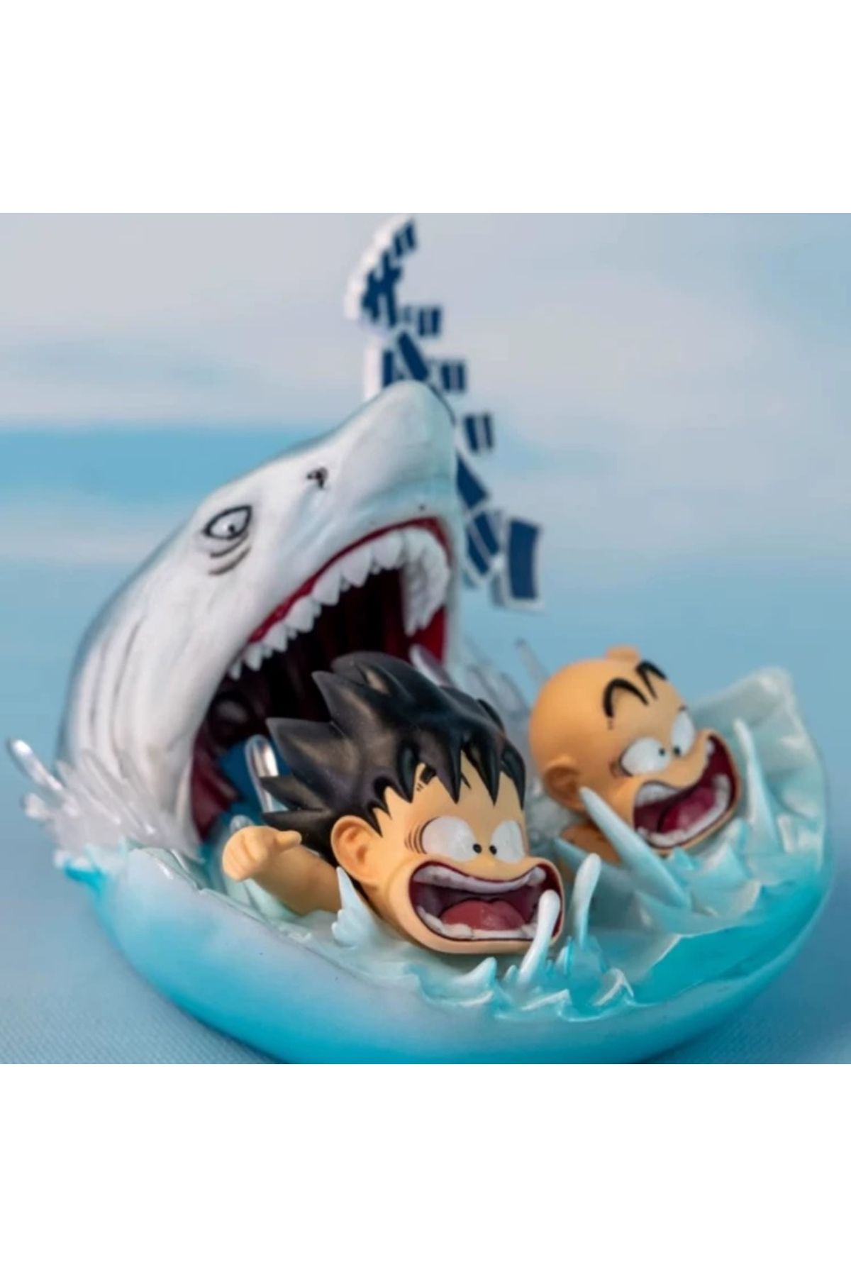 Choice-6.5cm/2.6 Anime Dragon Ball Figure Goku Krillin Shark Attack Water Escape Scene Action Figure Sta... 4