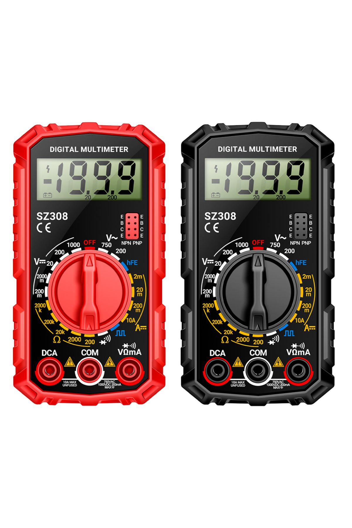 Choice-Digital Multimeter Voltage Resistance Meter High-Precision Square Wave Tester HFE Triode Buzzer M... 5