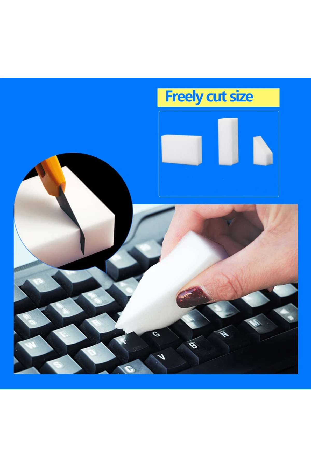 Choice 100*60*20mm Melamine Sponge Magic Sponge Eraser Melamine Sponge