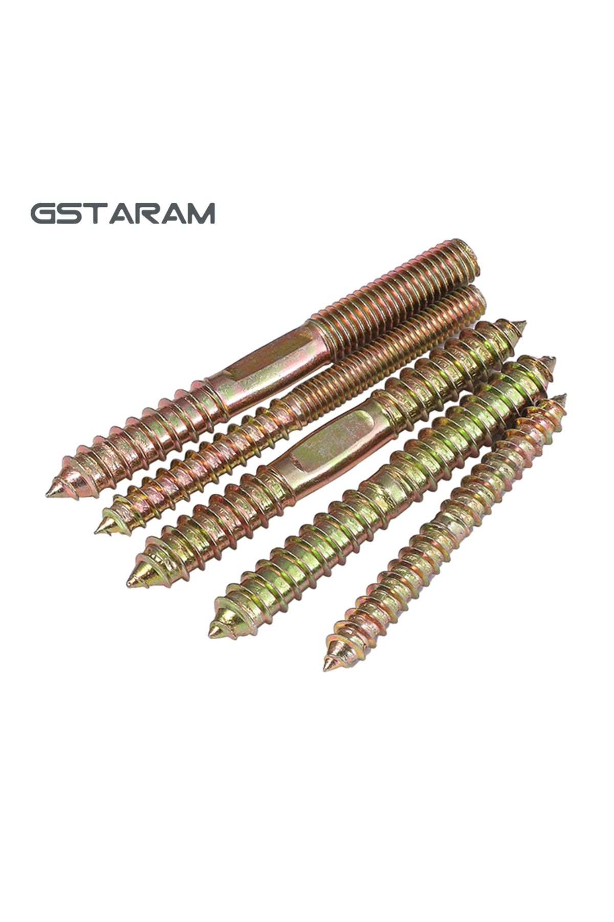 GSTARAM-10 قطع مسامير تعليق ذات رأسين ذاتية اللولبة من الخشب إلى المسامير المعدنية ذات الطرفين المزدوجين للأثاث... 8