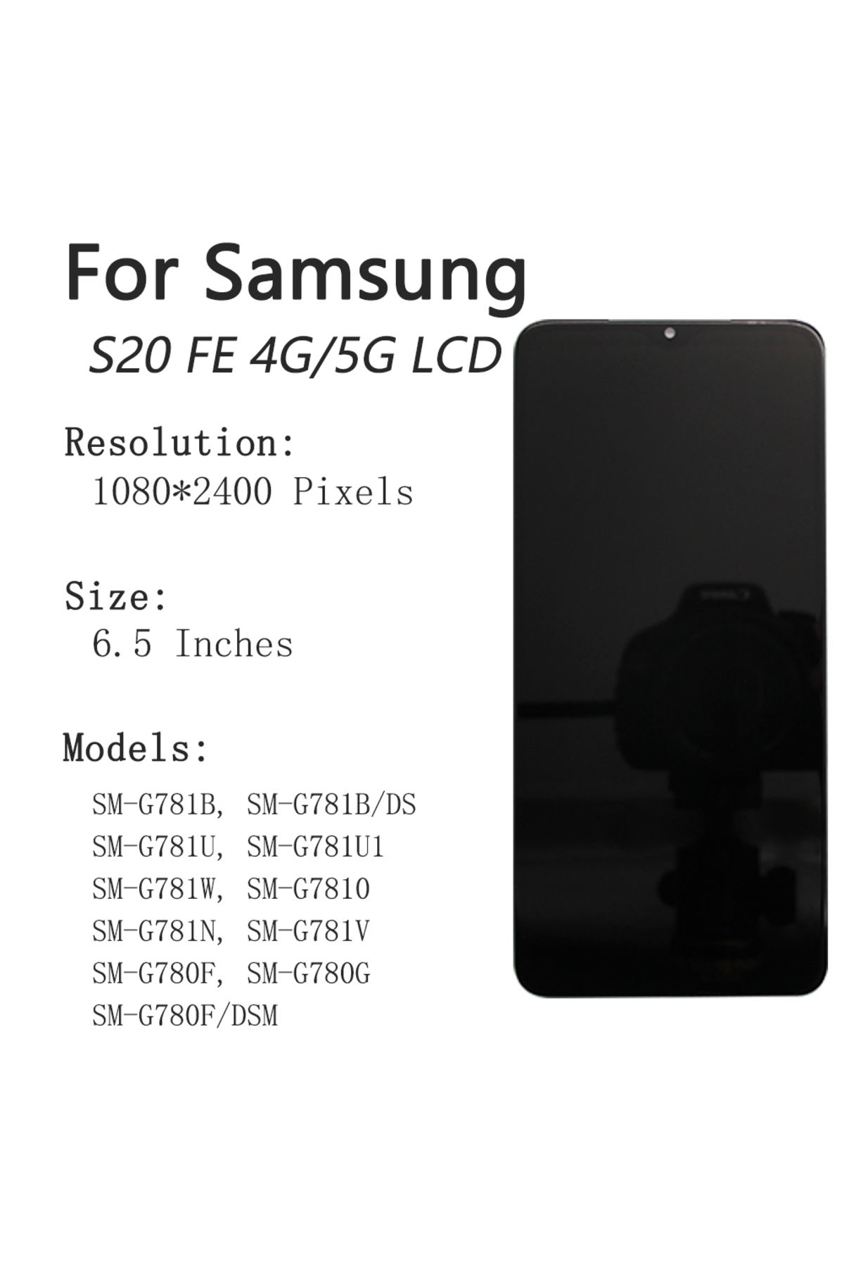 AUMOOK-Super AMOLED For Samsung Galaxy S20FE LCD Display SM-G781F Touch Screen Digitizer Assembly For Sa... 2
