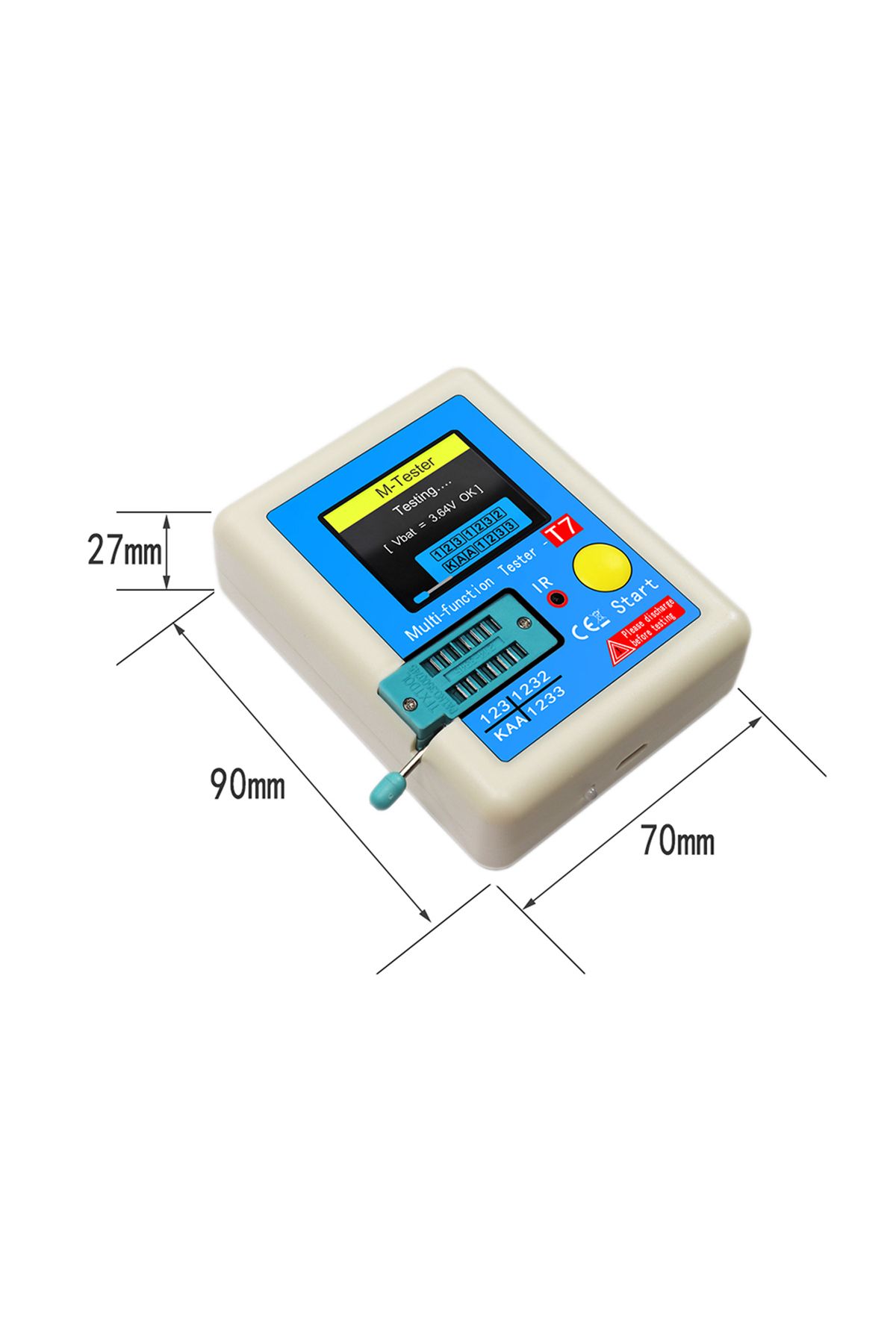 Choice-LCR-T7 New Transistor Tester TFT Diode Triode Capacitance Meter LCR ESR Meter NPN PNP MOSFET IR M... 4