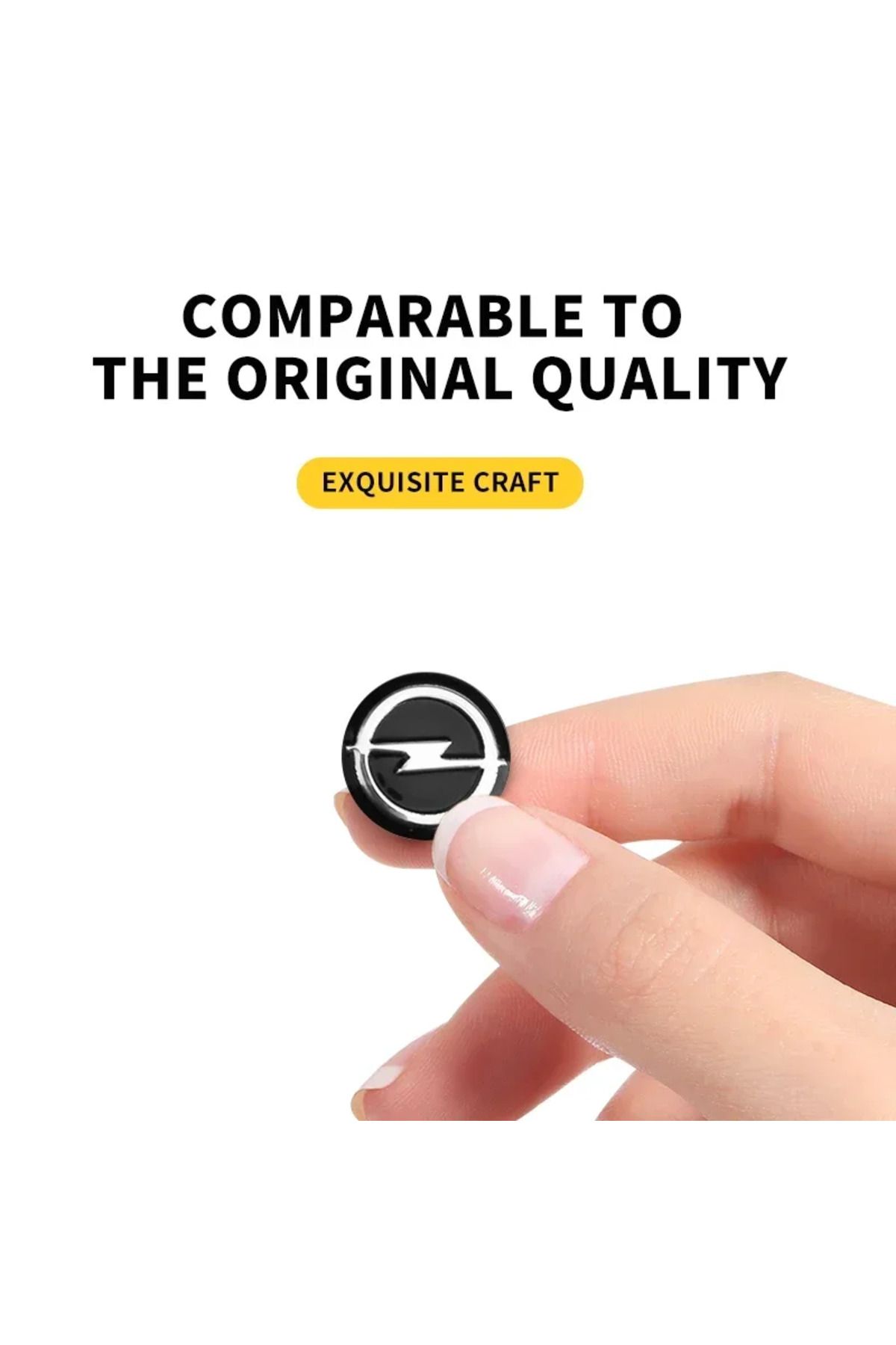 Choice-Peugeot 16mm 5pcs 14mm Sticker Car Remote Key Emblem Badge Radio Button Sticker For Opel Astra Insig 2