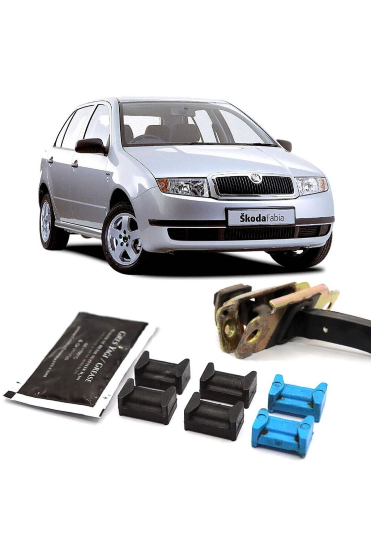 BARRER Skoda Fabia Kapı Gergi Kolu Limitör Tamir Kiti 1999-2008 2 Kapı Set