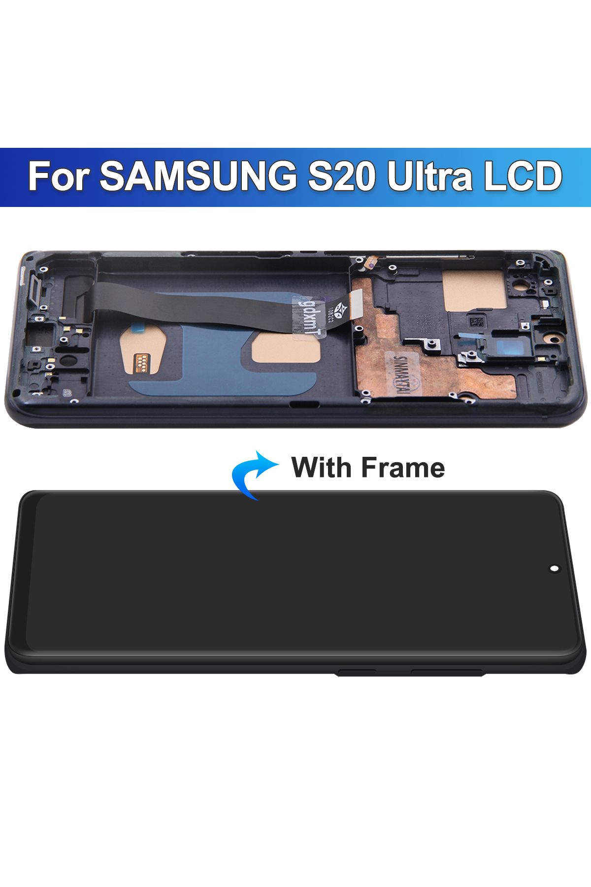 Choice-TFT S20 Ultra Screen With Frame for Samsung Galaxy S20 Ultra G988B G988B/DS Lcd Display Digital T... 3