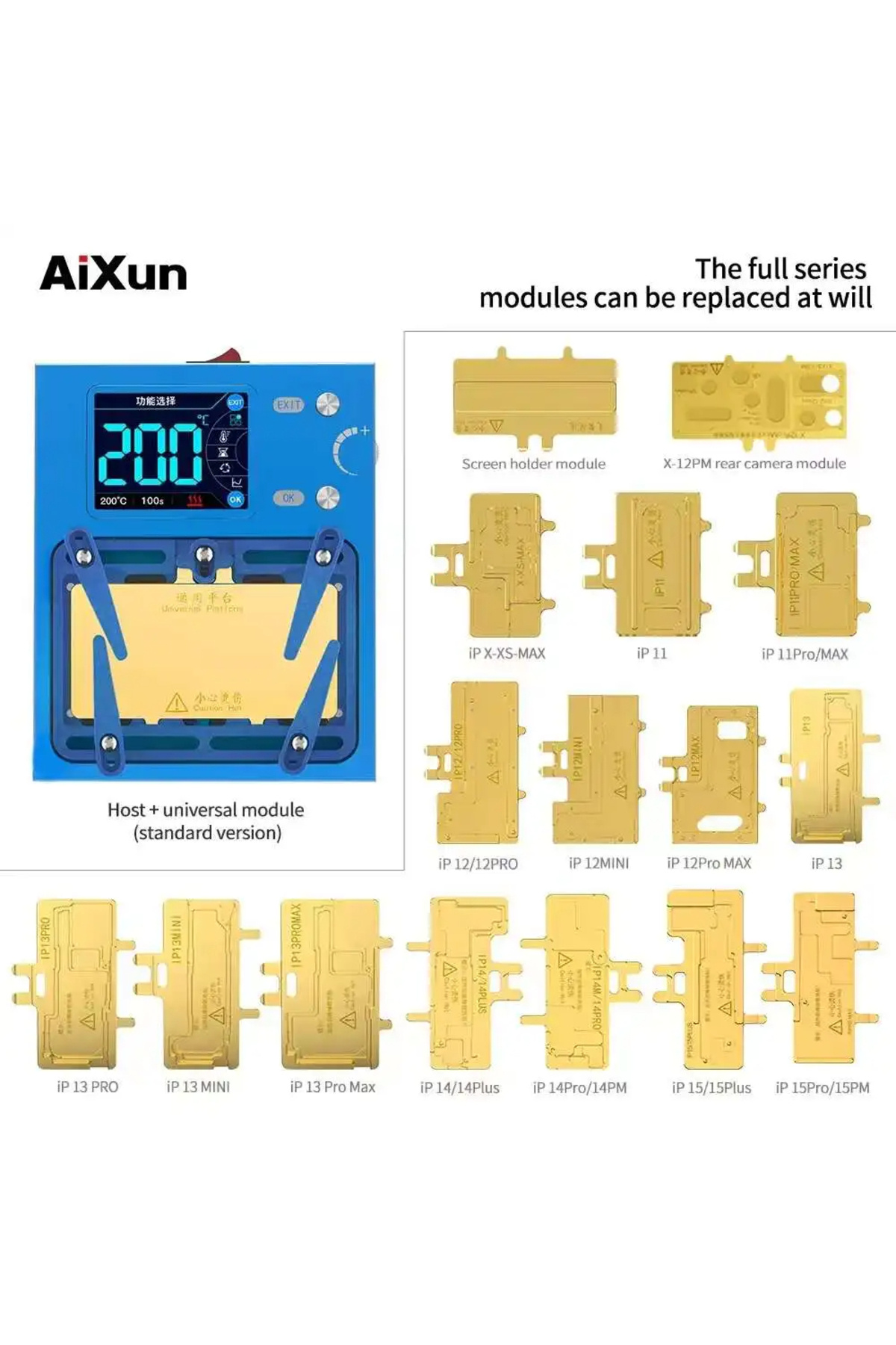 Choice-JC Aixun iHeater Pro Intelligent Desoldering Station For iPhone X S MAX 11 12 13 14 15 Pro Max Mi... 2