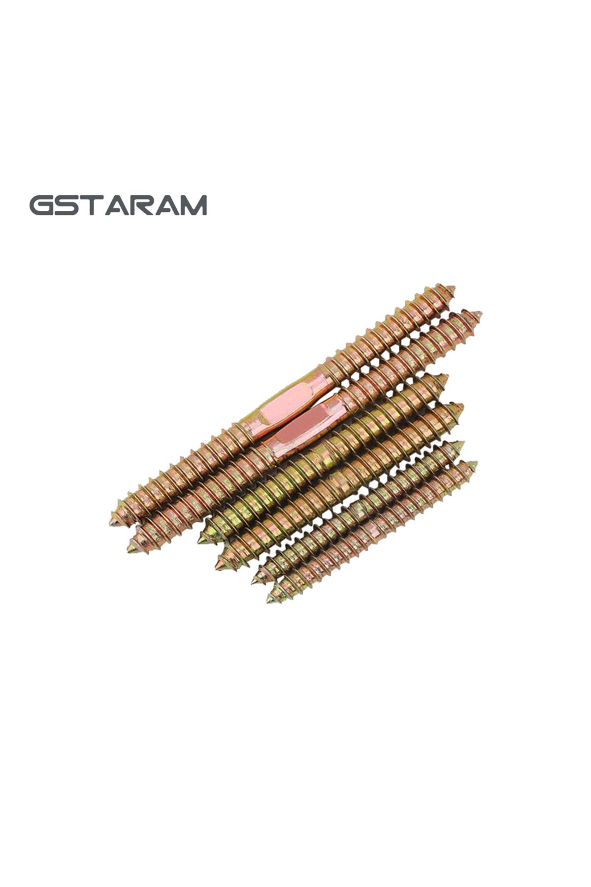 GSTARAM-10 قطع مسامير تعليق ذات رأسين ذاتية اللولبة من الخشب إلى المسامير المعدنية ذات الطرفين المزدوجين للأثاث... 5